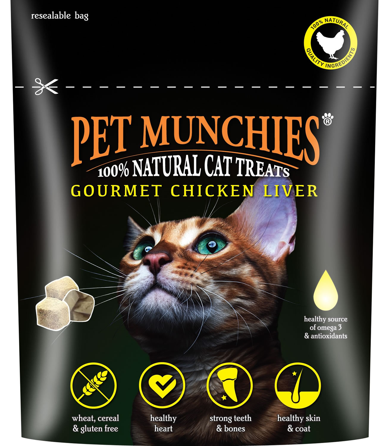 PET MUNCHIES GOURMET TREATS FOR CATS 10 GM