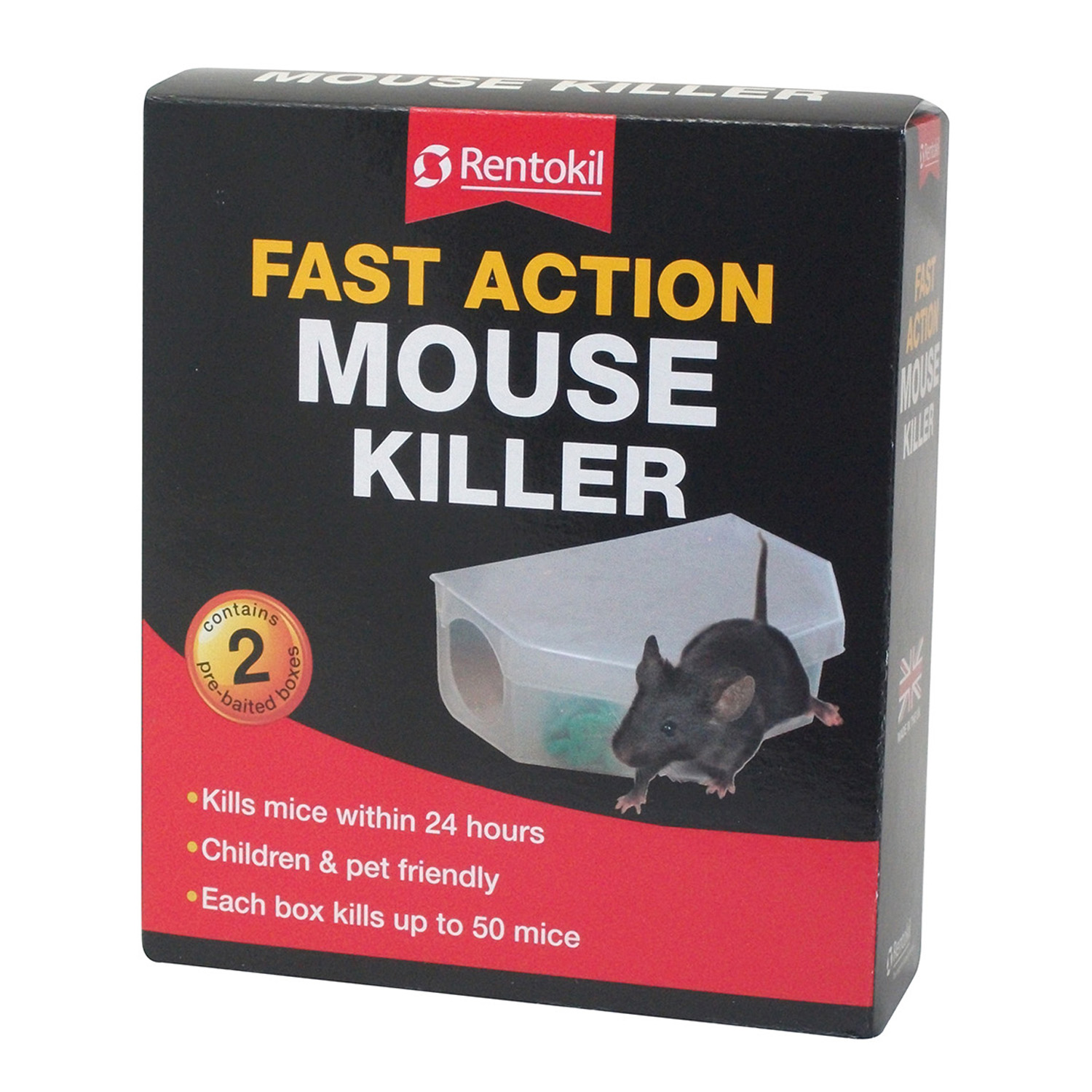 RENTOKIL FAST ACTION MOUSE KILLER TWIN PACK
