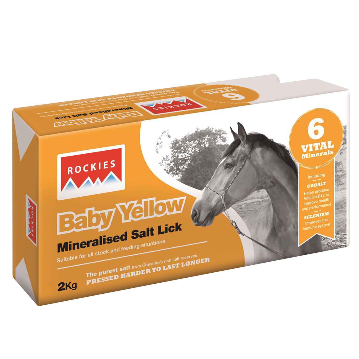 ROCKIES BABY YELLOW SALT LICK 2 KG PACK