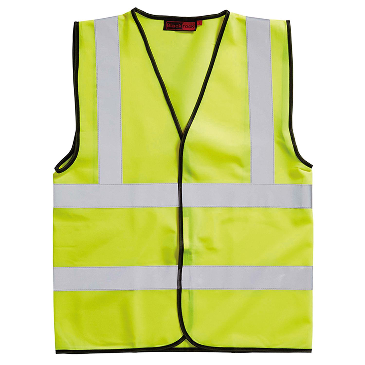 BLACKROCK HI-VIZ WAISTCOAT SLEEVELESS ADULT  LARGE YELLOW ADULT