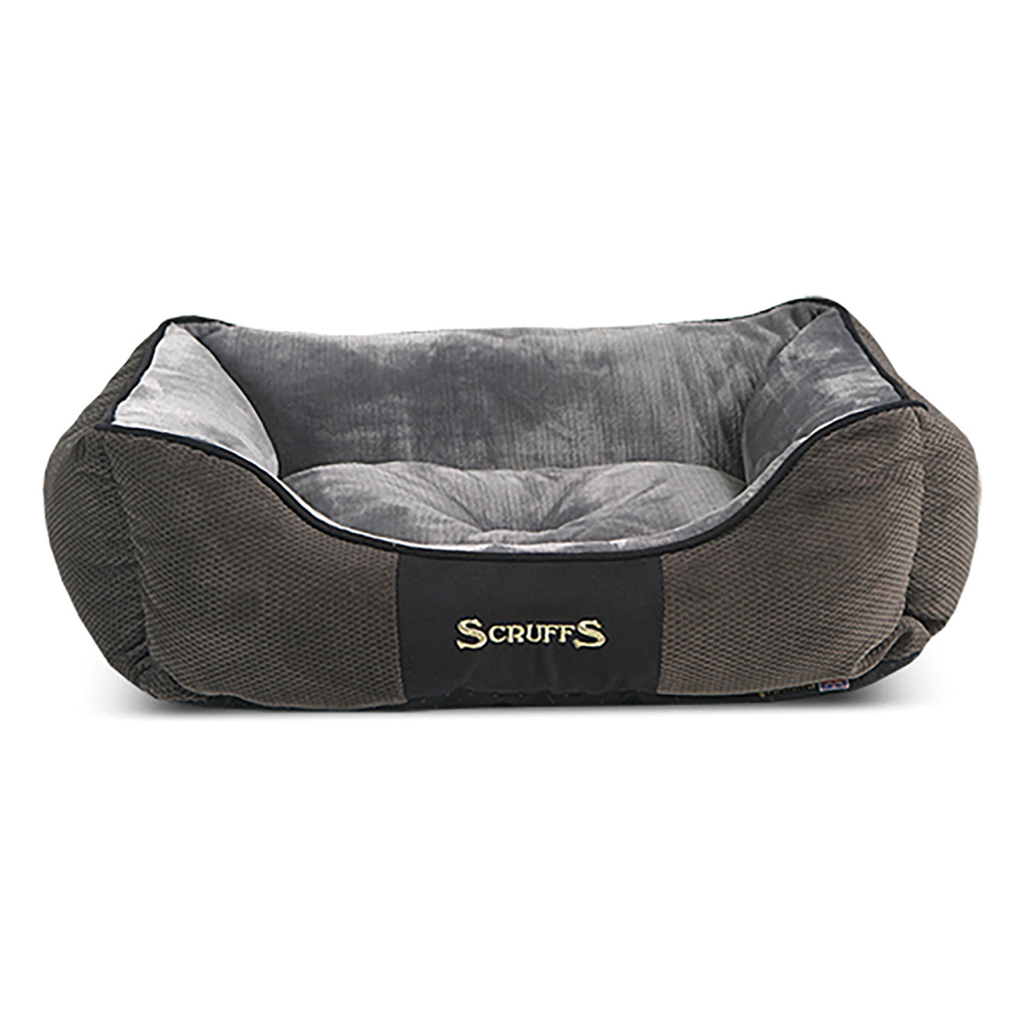 SCRUFFS CHESTER BOX BED GRAPHITE MEDIUM