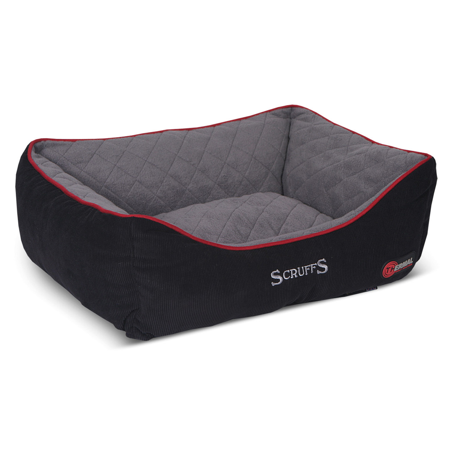 SCRUFFS THERMAL BOX BED BLACK LARGE