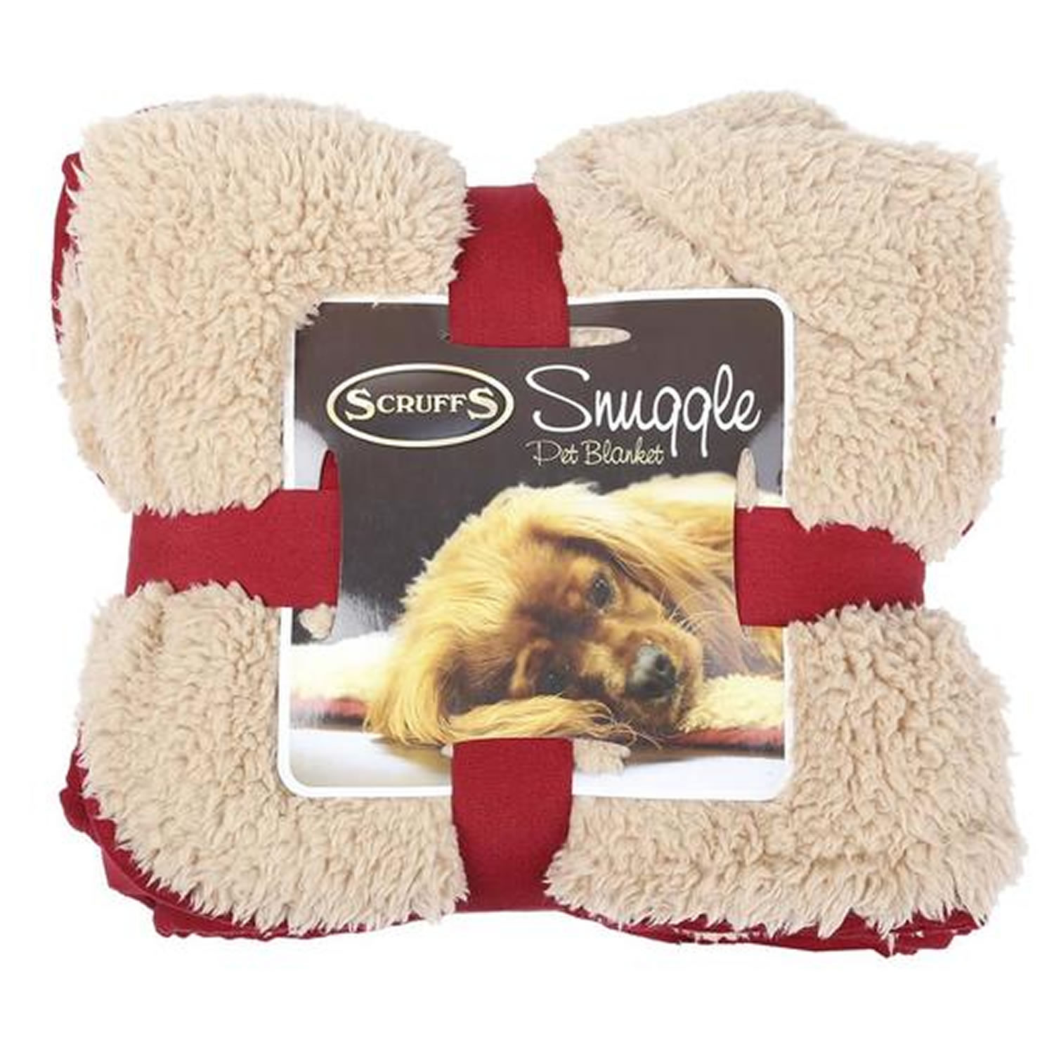 SCRUFFS SNUGGLE BLANKET  BURGUNDY