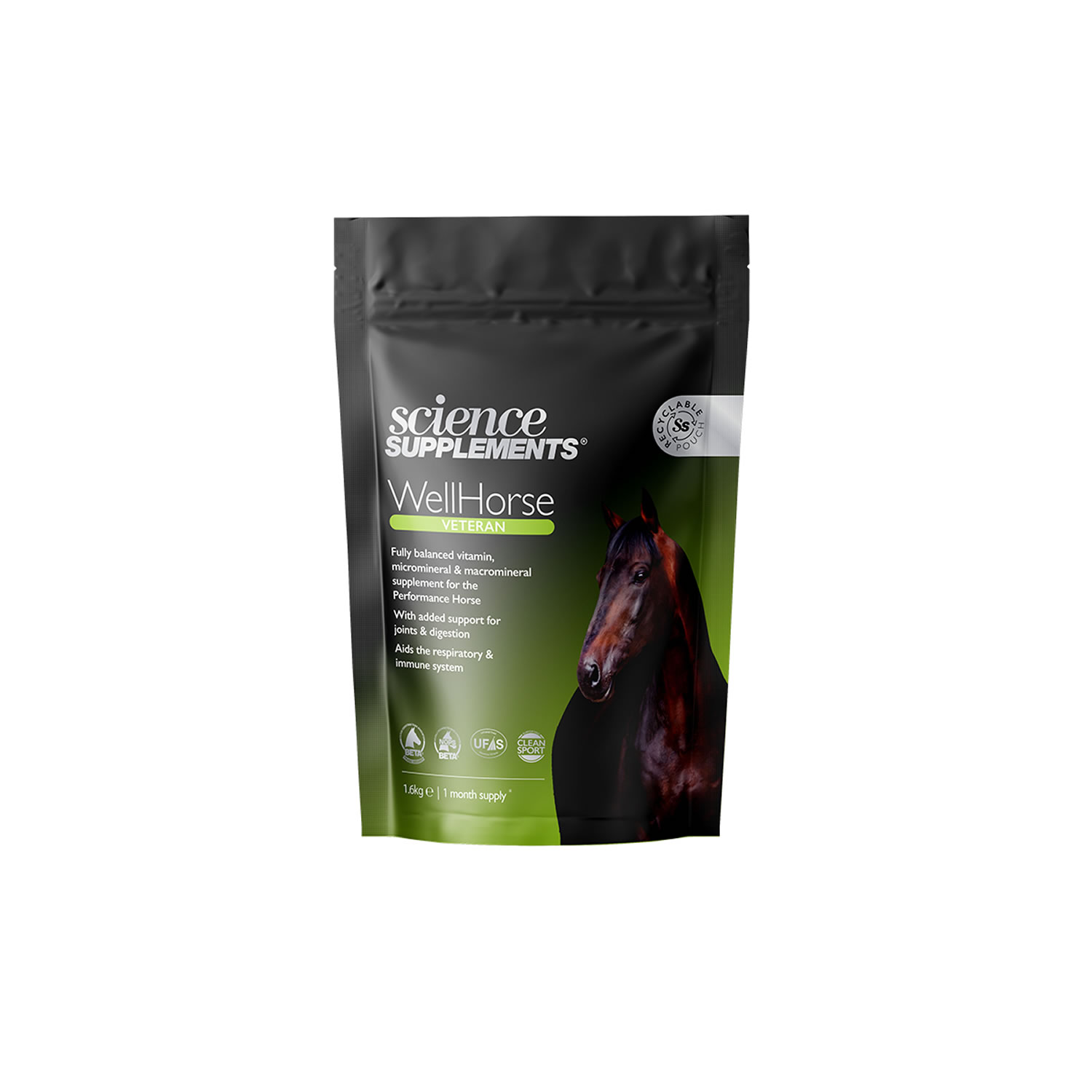 SCIENCE SUPPLEMENTS WELLHORSE VETERAN 1.6 KG TUB 1.6 KG