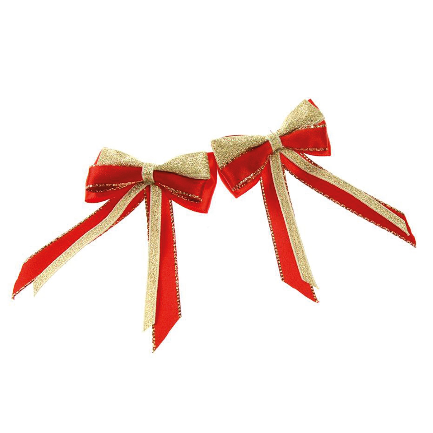 SHOWQUEST PIGGY BOW & TAILS RED/GOLD