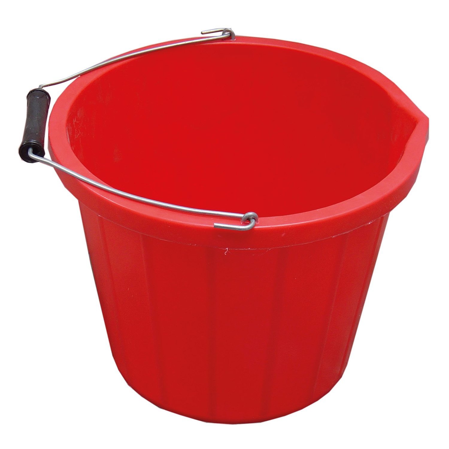 PROSTABLE WATER BUCKET 3 GALLON RED  3 GALLON