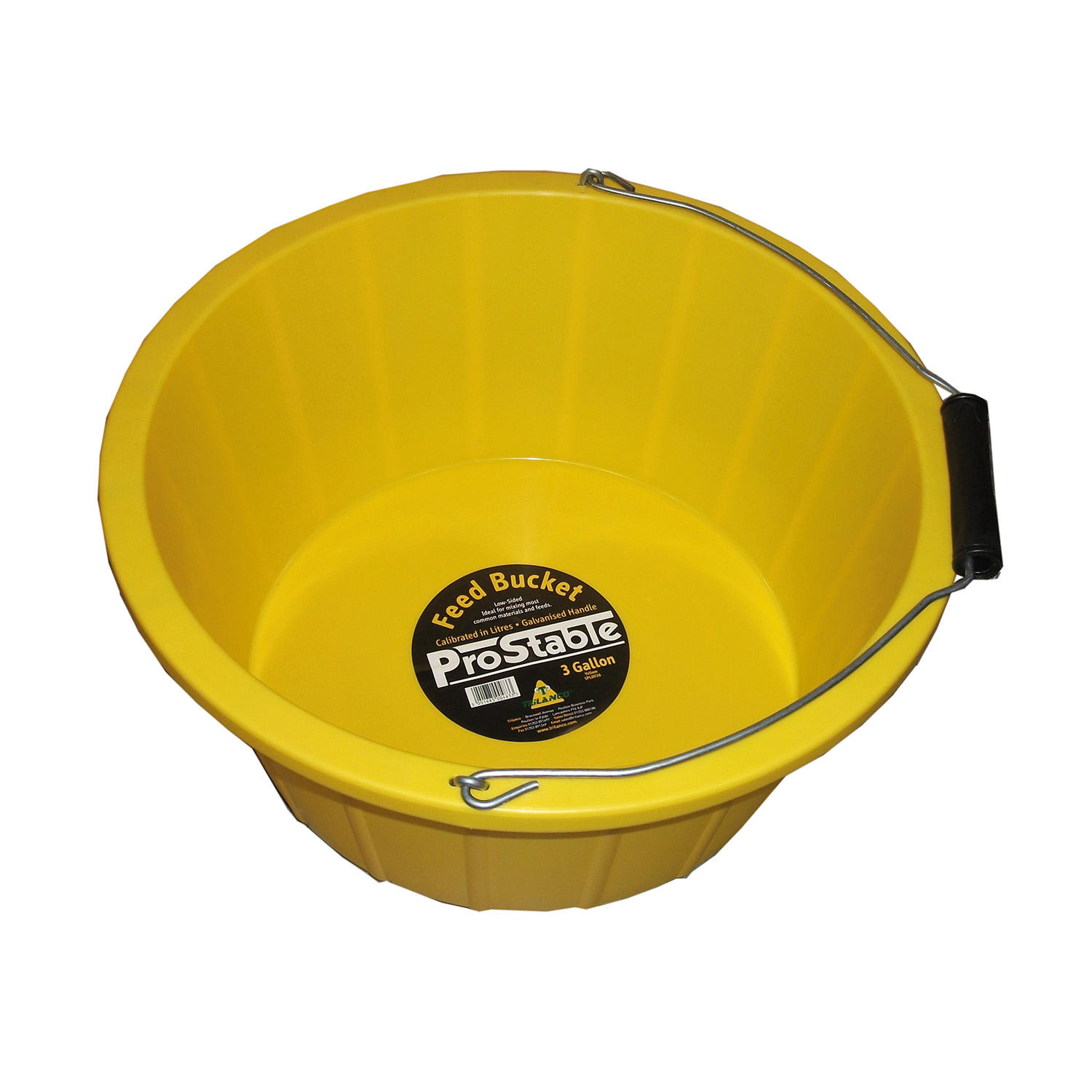 PROSTABLE FEED BUCKET 3 GALLON YELLOW 3 GALLON