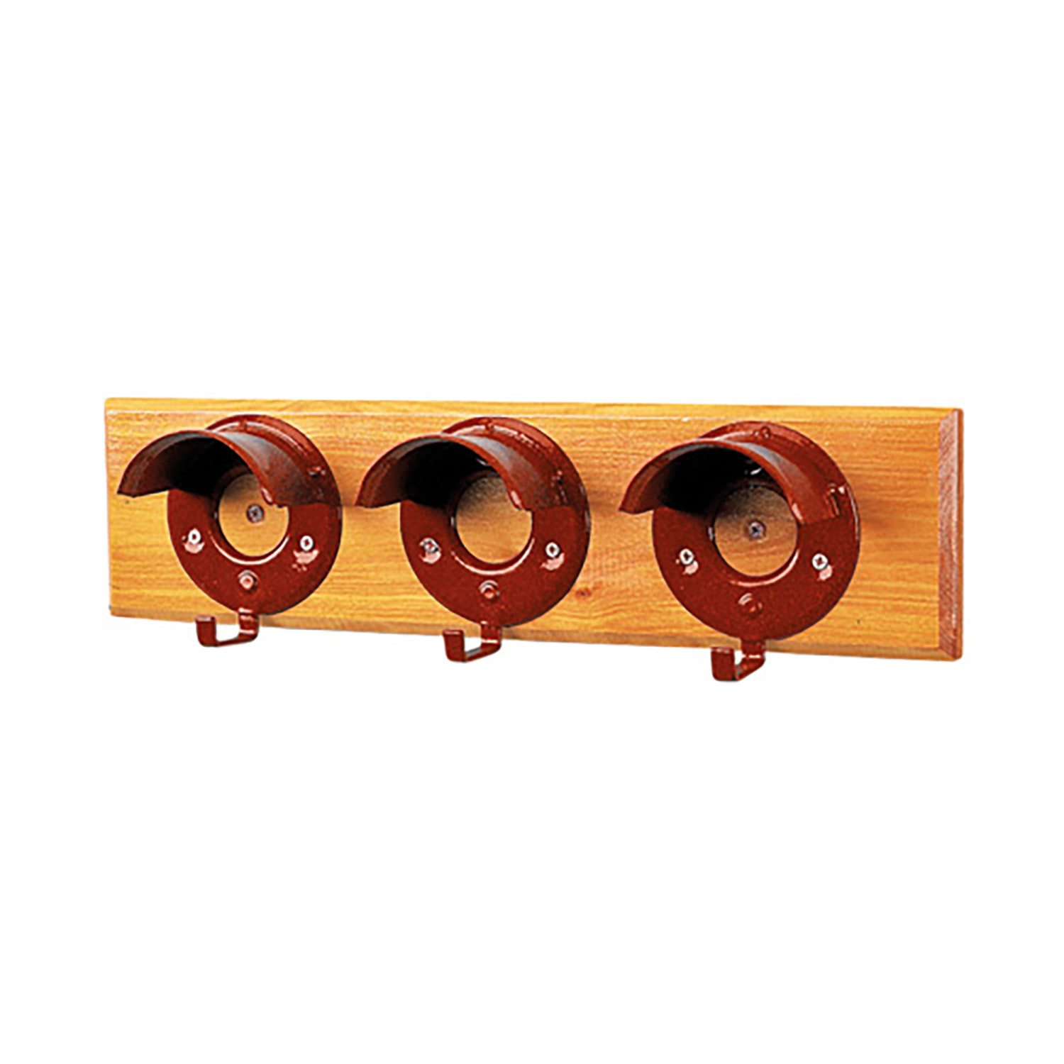 STUBBS BRIDLE RACK SET OF 3 ON BOARD S203 RED