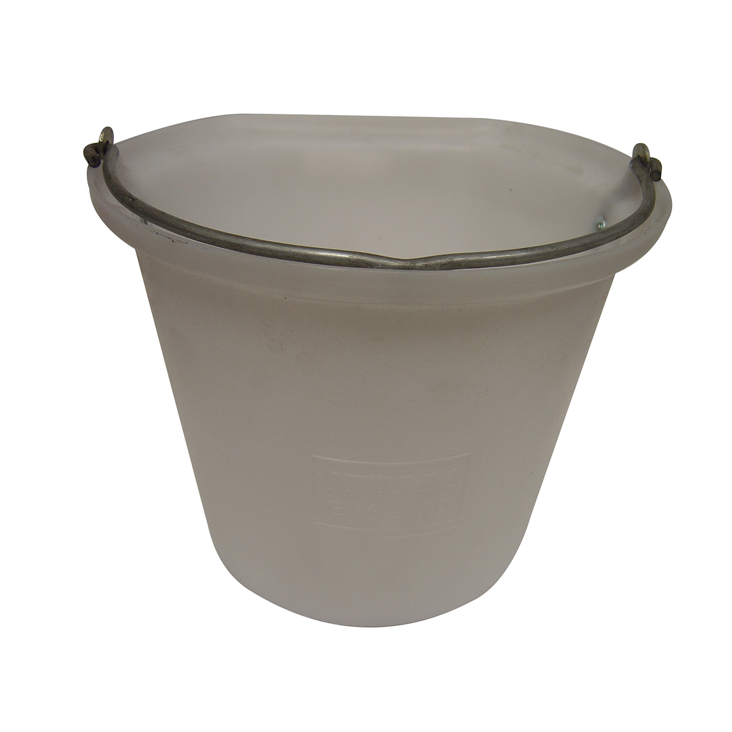STUBBS HANGING BUCKET FLAT SIDED LARGE 18 LT S85A WHITE 18 LT