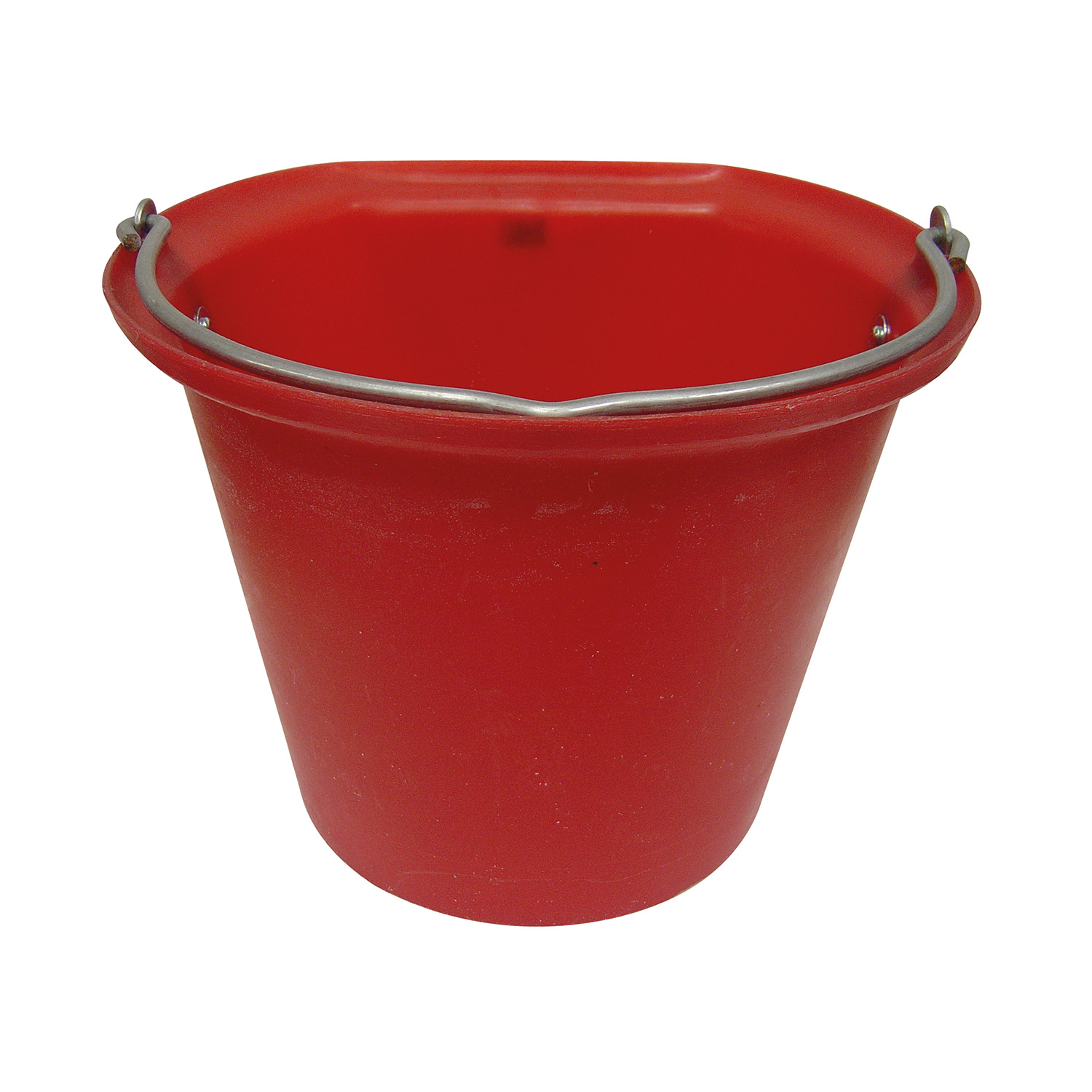 STUBBS HANGING BUCKET FLAT SIDED LARGE 18 LT S85A RED 18 LT