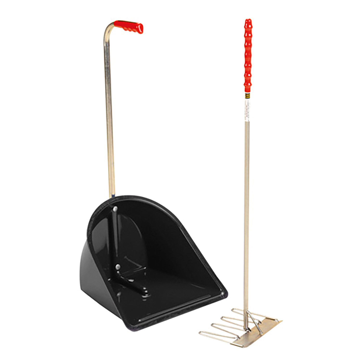 STUBBS STABLE MATE MANURE COLLECTOR HIGH C/W RAKE S4585 BLACK