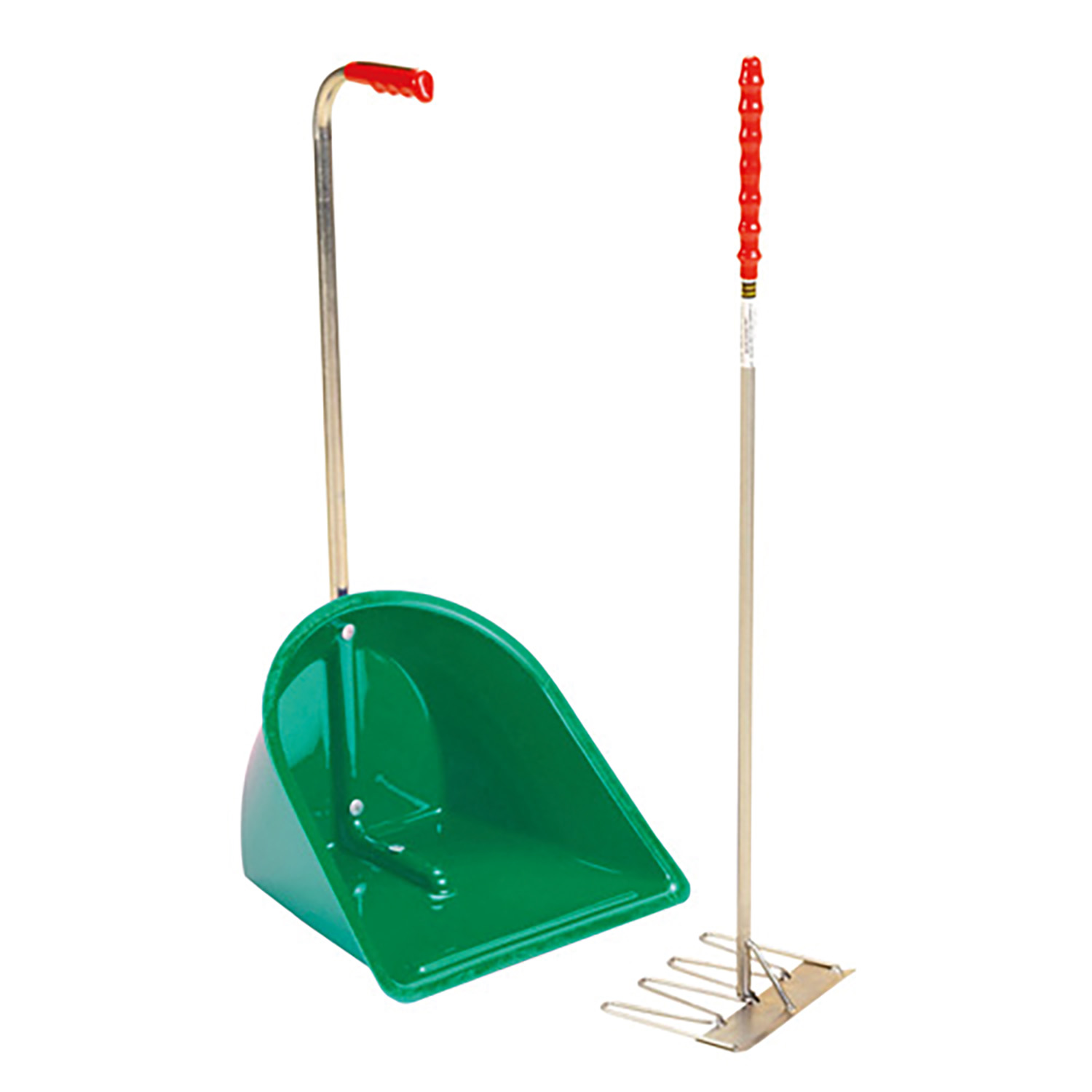STUBBS STABLE MATE MANURE COLLECTOR HIGH C/W RAKE S4585 GREEN