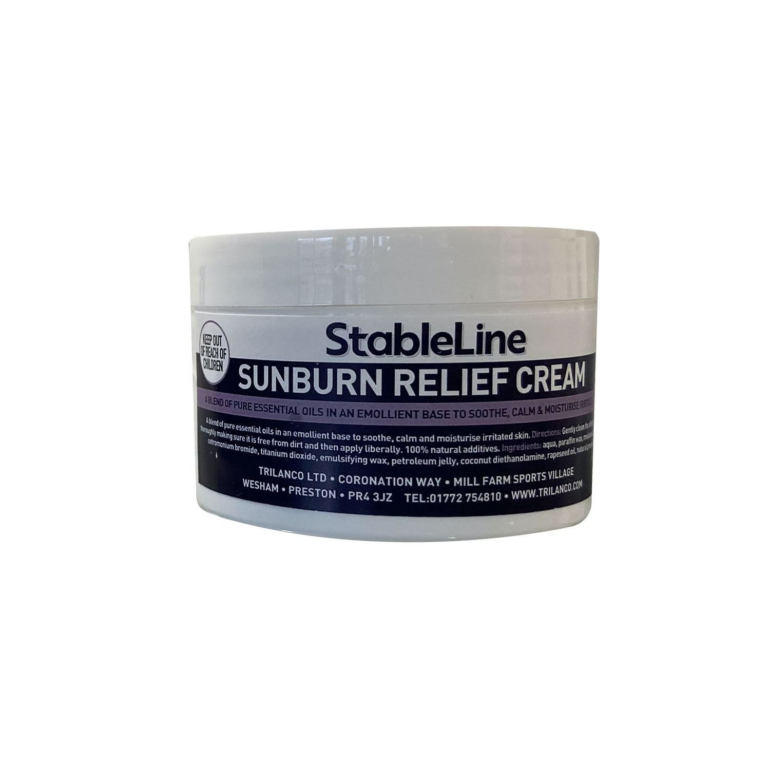STABLELINE SUNBURN RELIEF CREAM 100 GM 100 GM totalfarmsupplies.co.uk