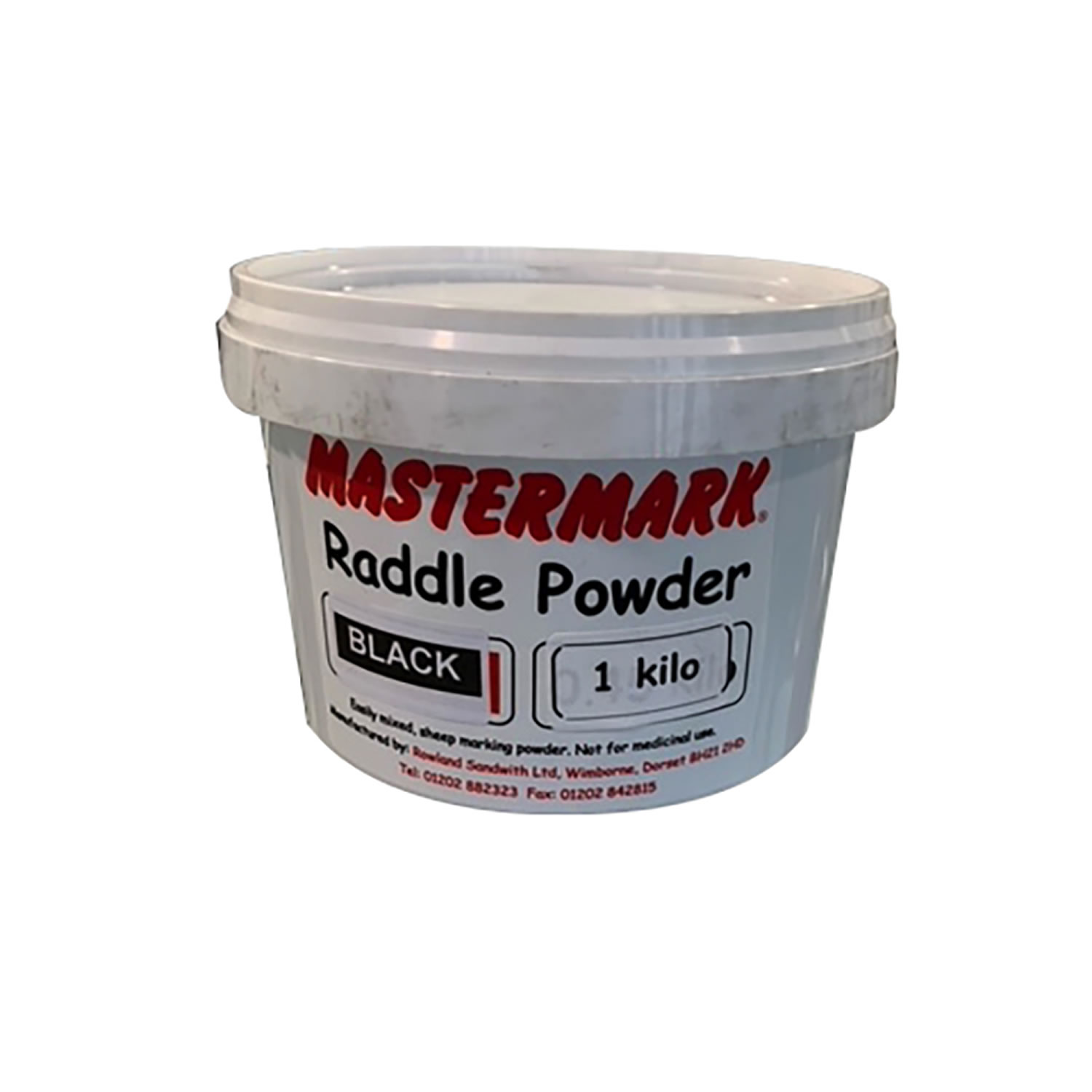 MASTERMARK RADDLE POWDER BLACK X 1 KG