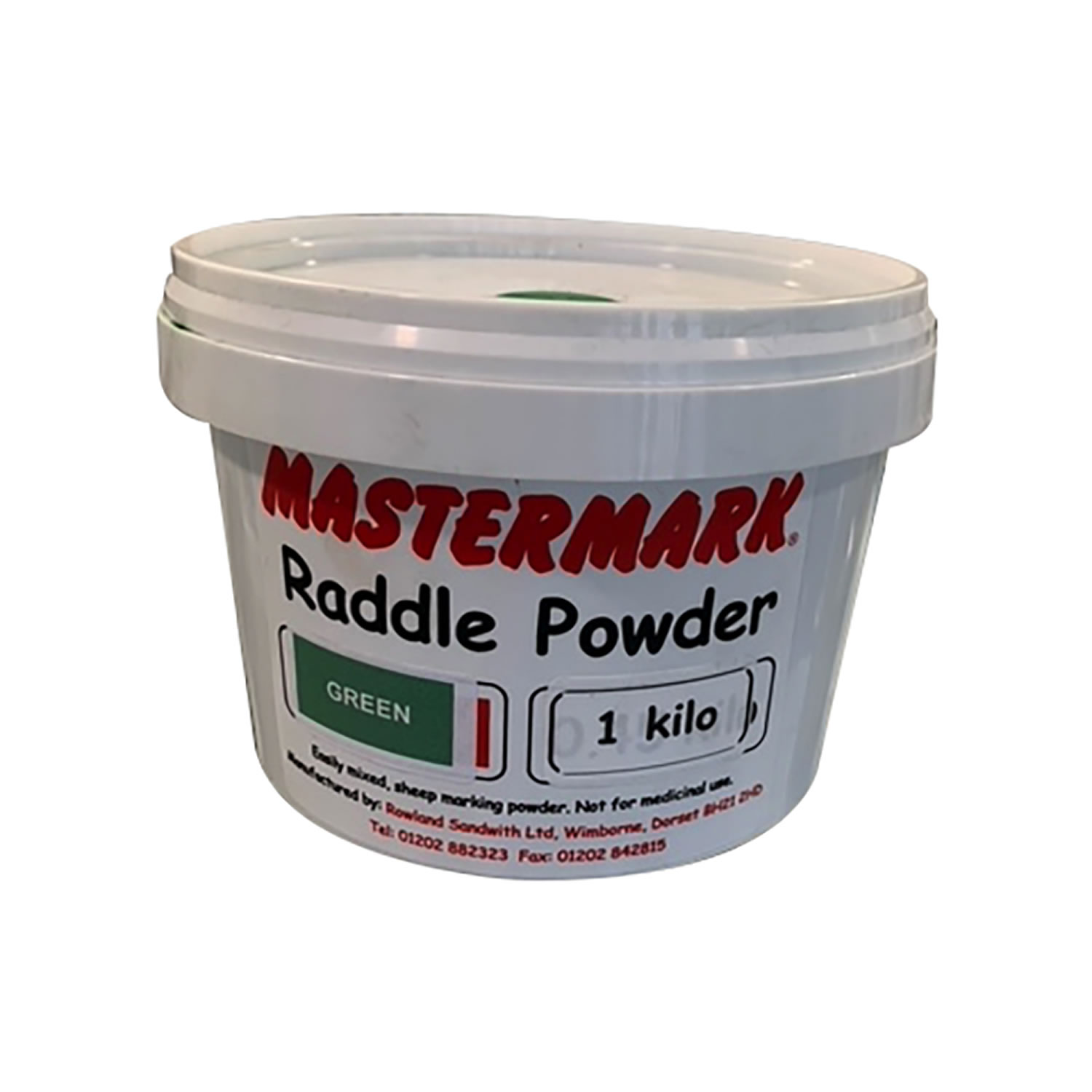 MASTERMARK RADDLE POWDER GREEN X 1 KG