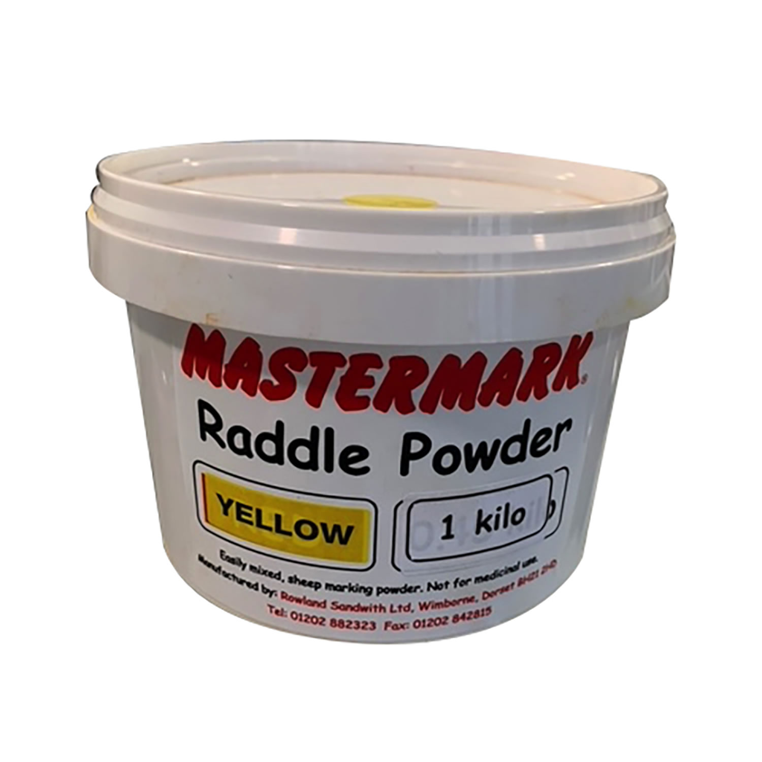 MASTERMARK RADDLE POWDER YELLOW X 1 KG