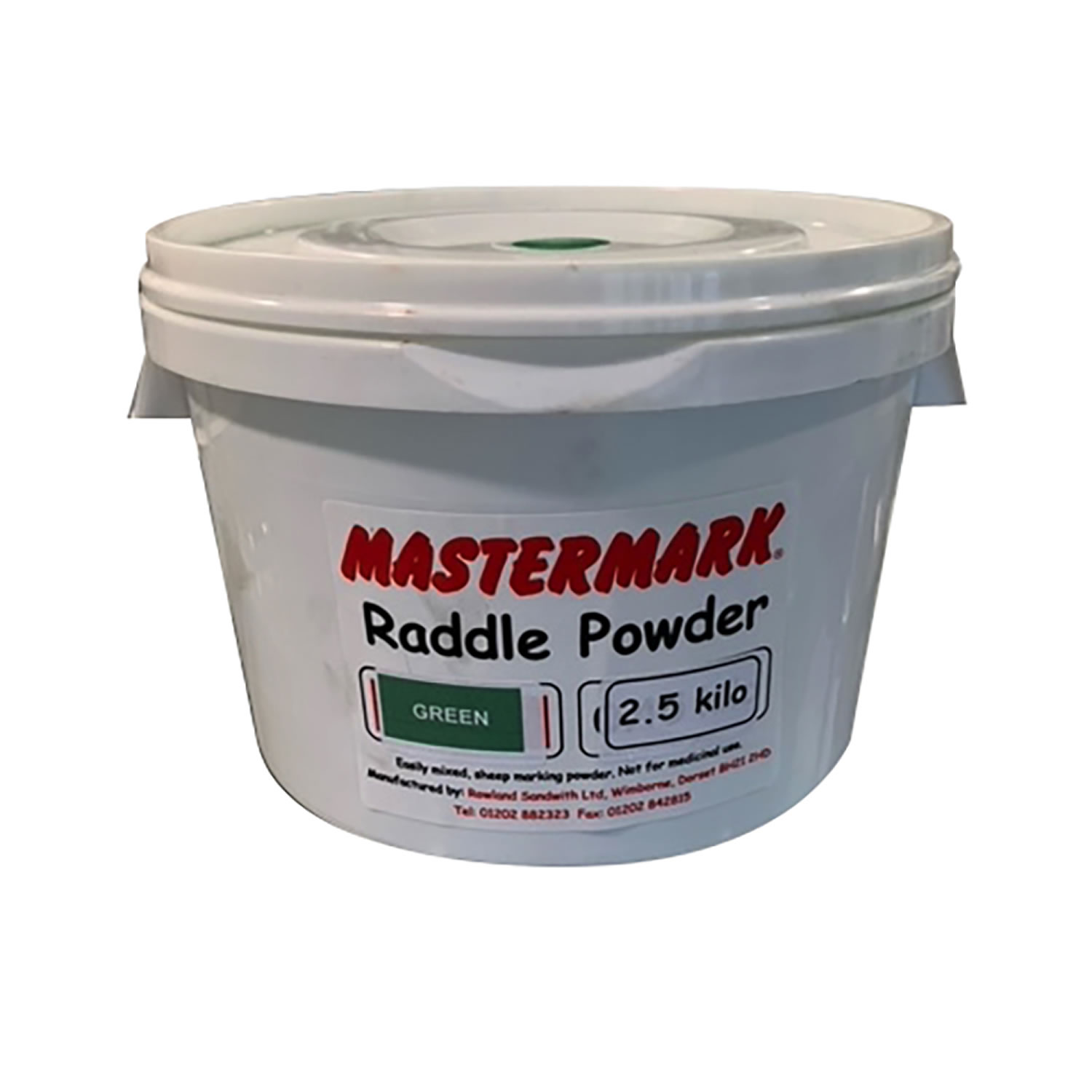 MASTERMARK RADDLE POWDER GREEN X 2.5 KG