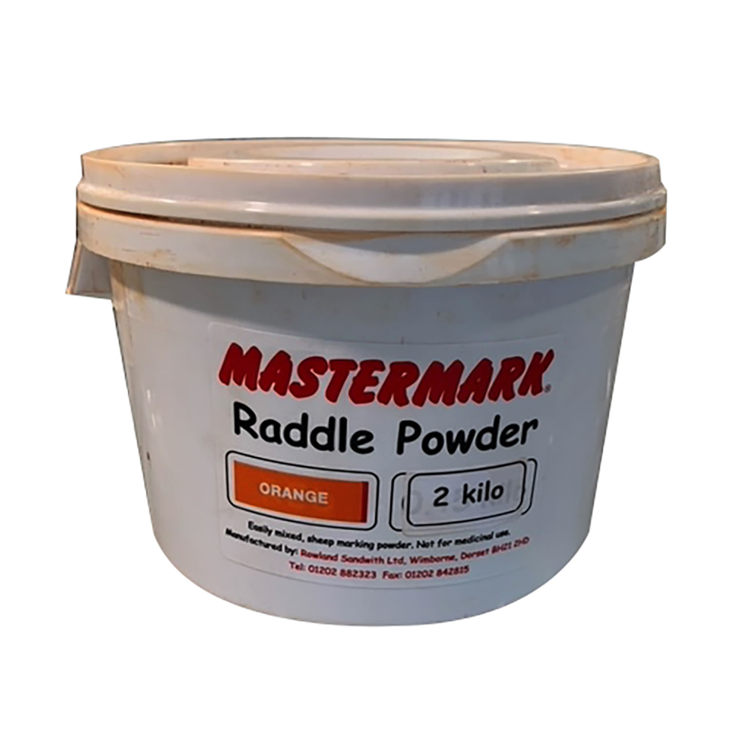 MASTERMARK RADDLE POWDER ORANGE X 2.5 KG