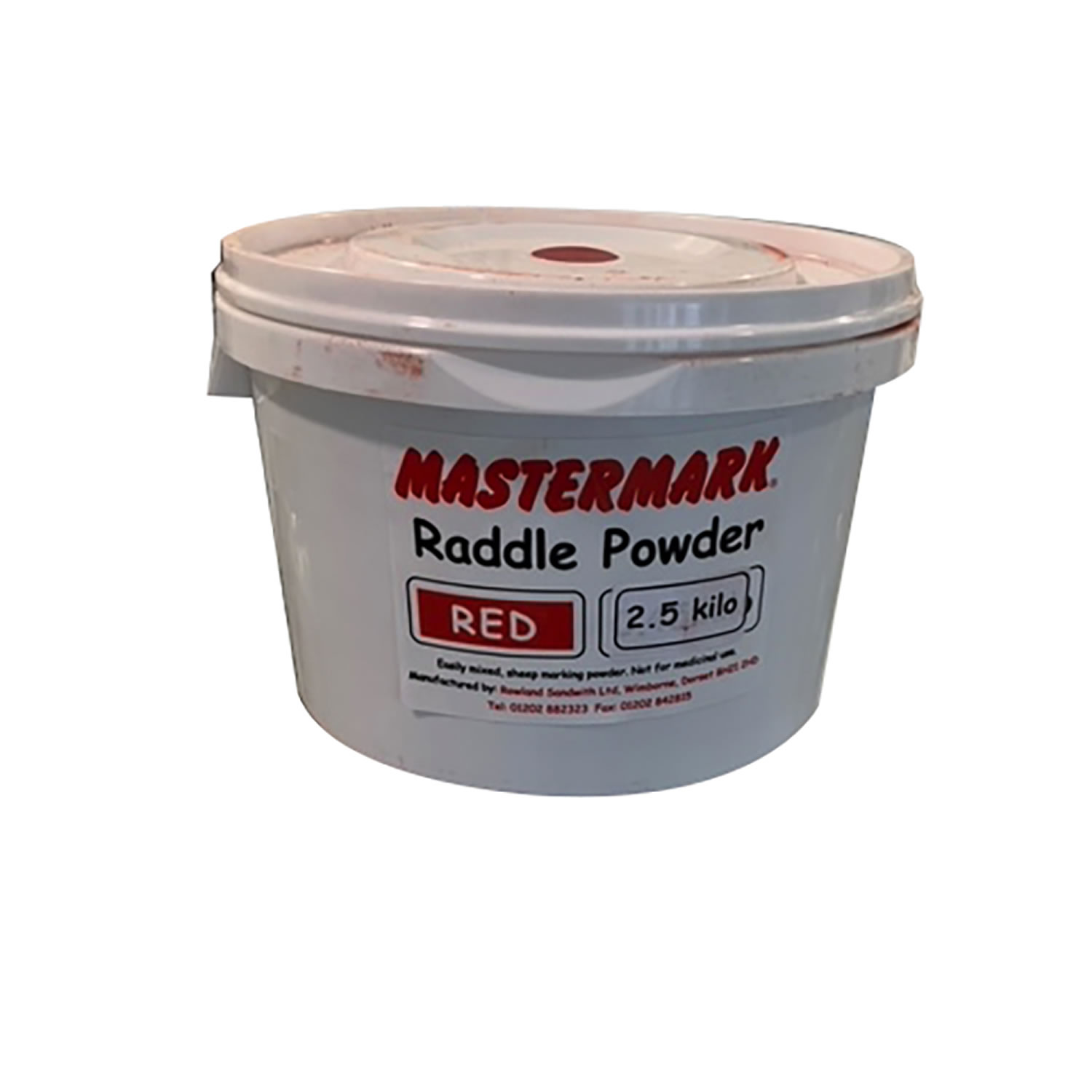 MASTERMARK RADDLE POWDER RED X 2.5 KG