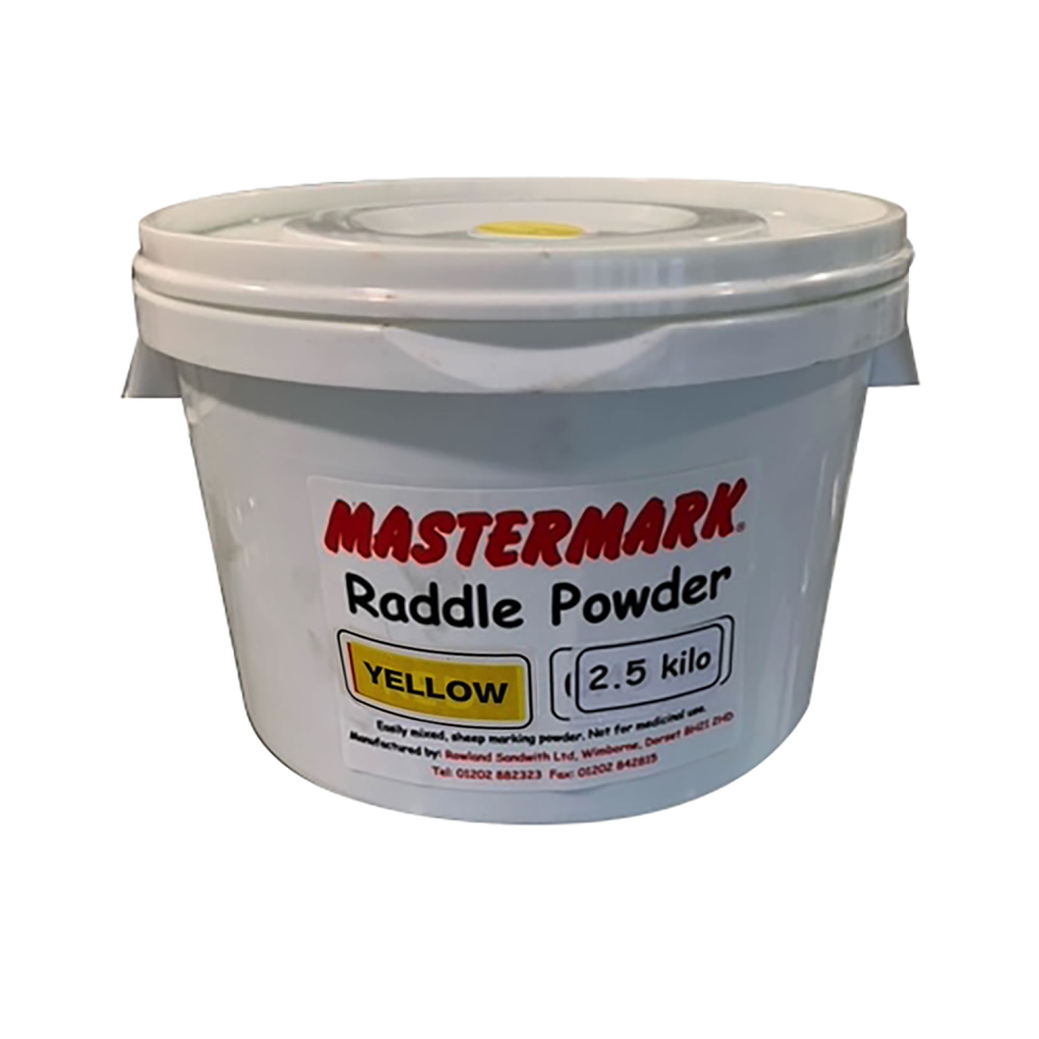 MASTERMARK RADDLE POWDER YELLOW X 2.5 KG