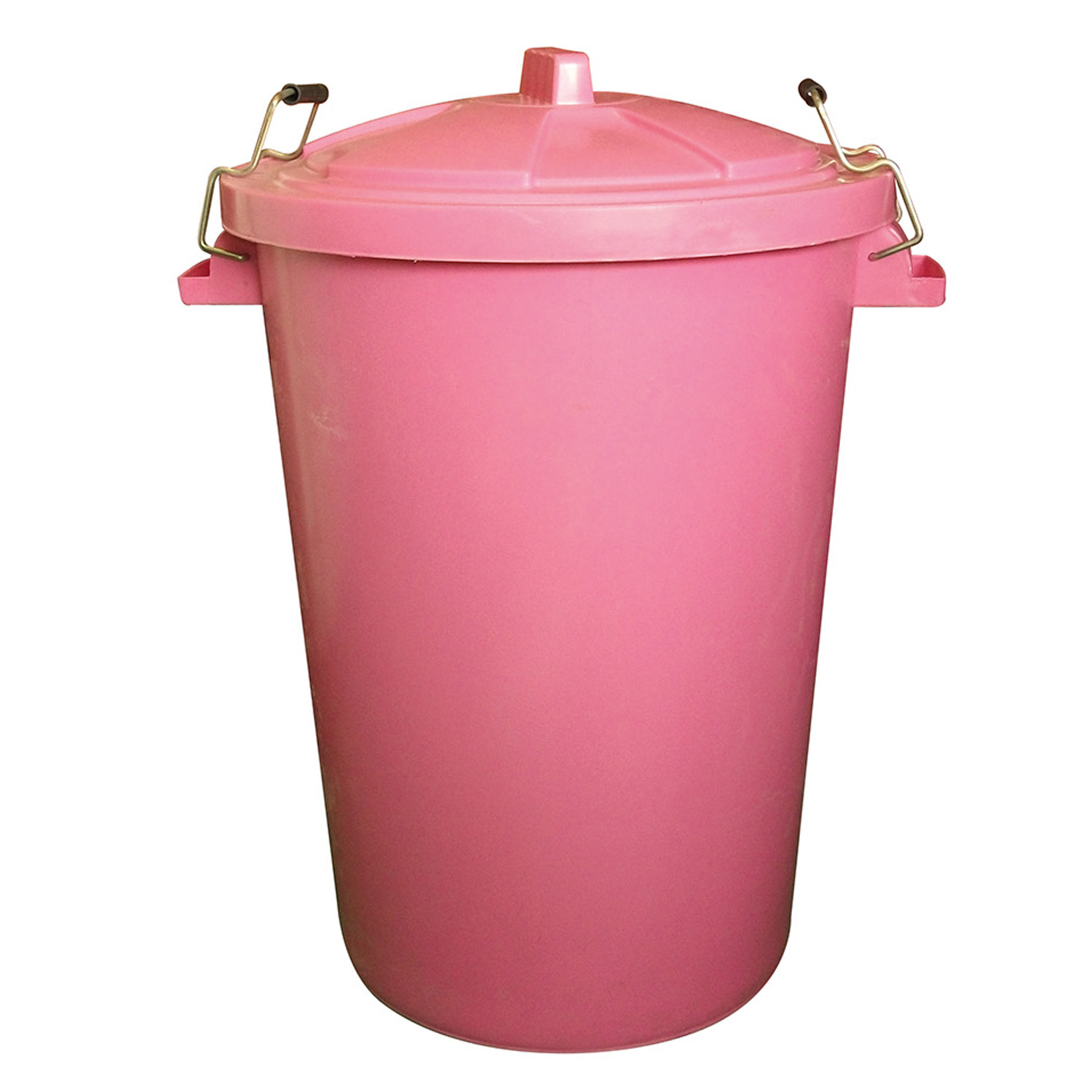 PROSTABLE DUSTBIN C/W LOCKING LID PINK X 90 LT 90 LT