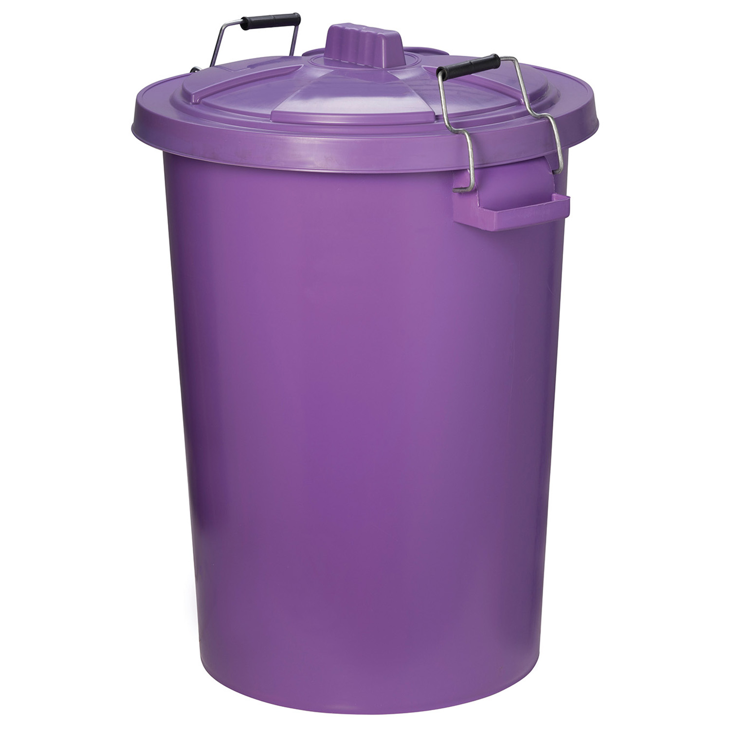 PROSTABLE DUSTBIN C/W LOCKING LID PURPLE X 90 LT 90 LT