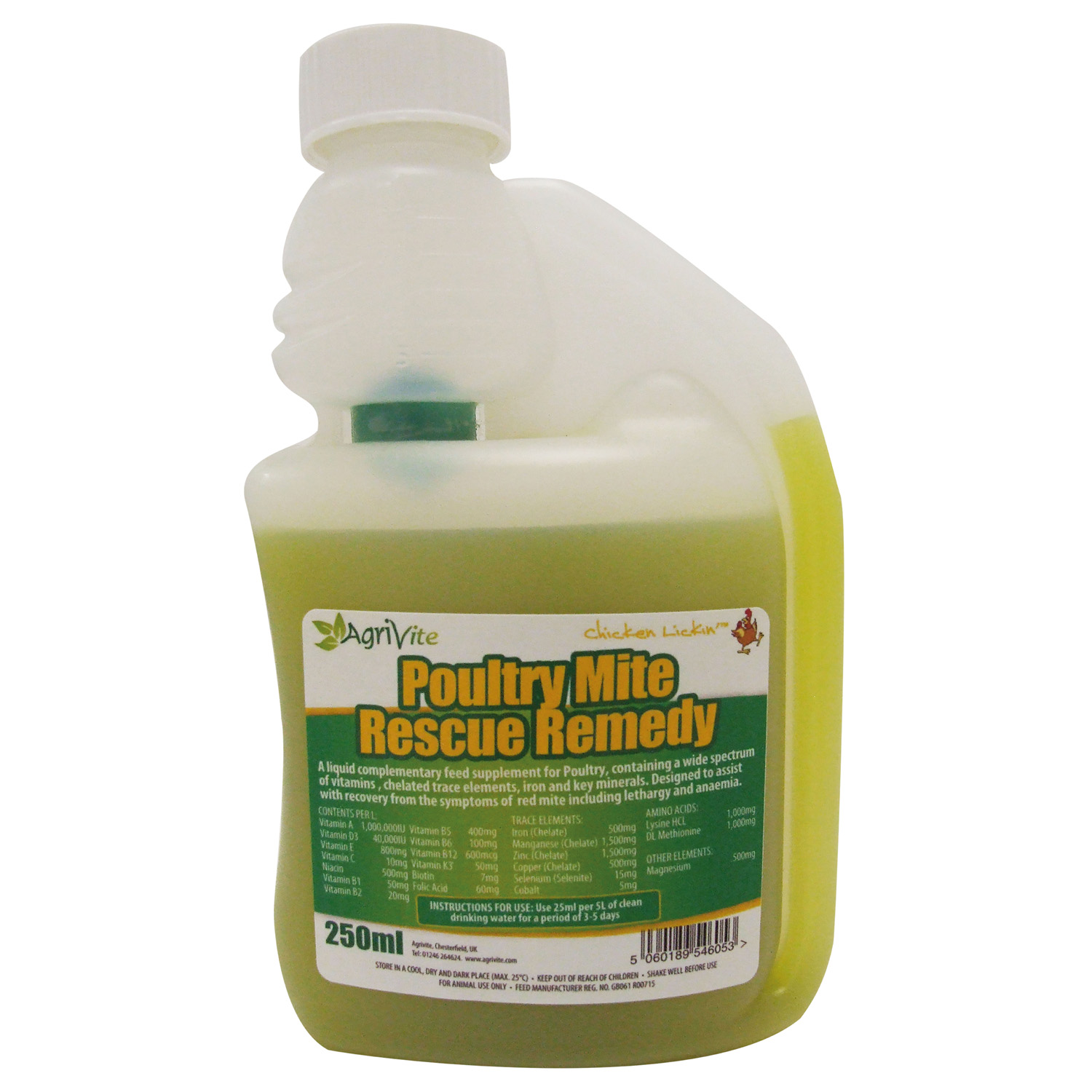 AGRIVITE POULTRY MITE RESCUE REMEDY 250 ML
