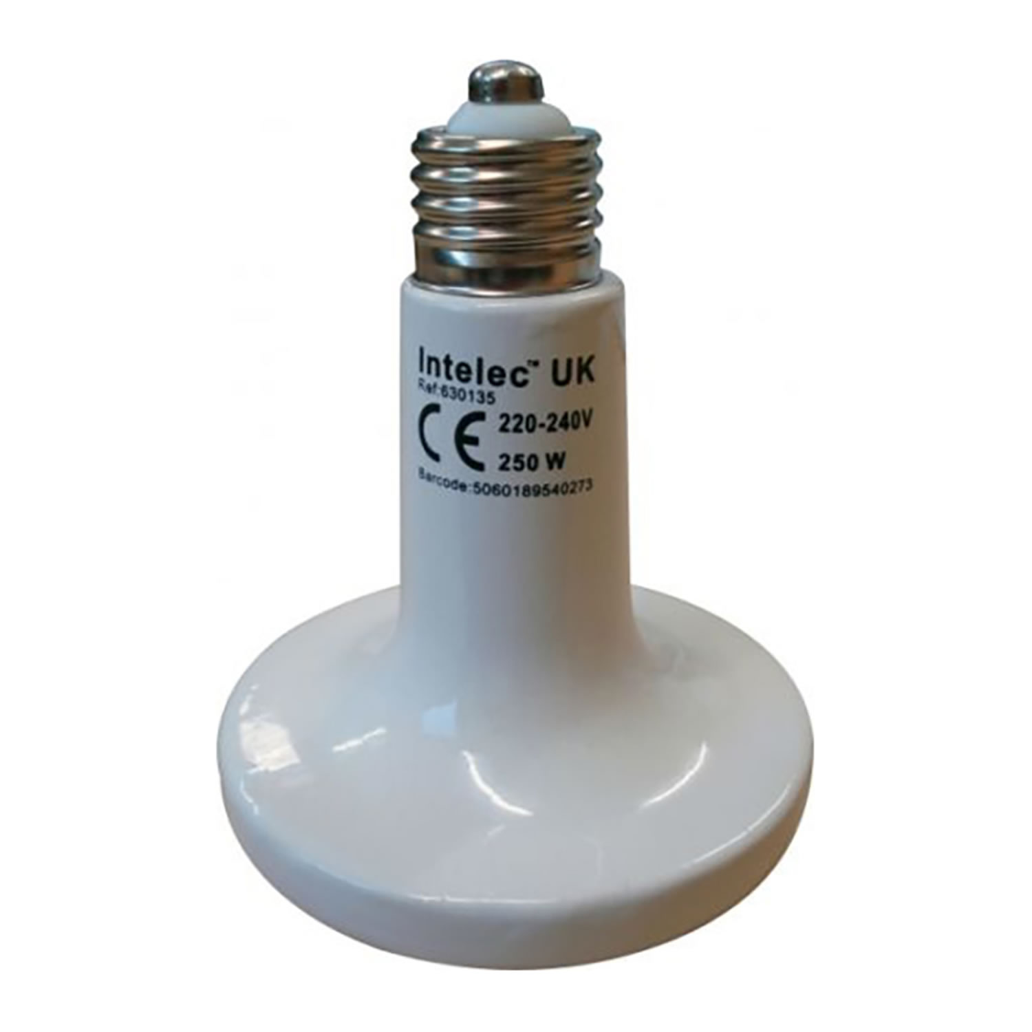 INTELEC DULL EMITTER CERAMIC INFRA-RED HEAT BULB 100 W