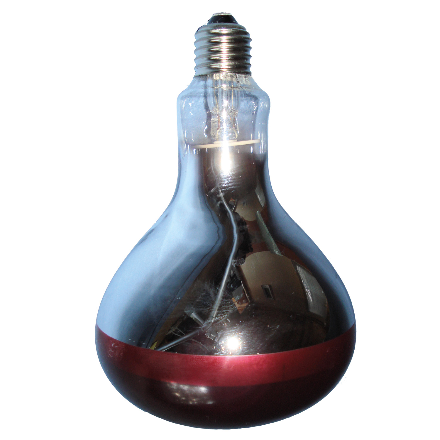 INTELEC HARD GLASS INFRA-RED HEAT BULB RUBY 150 W