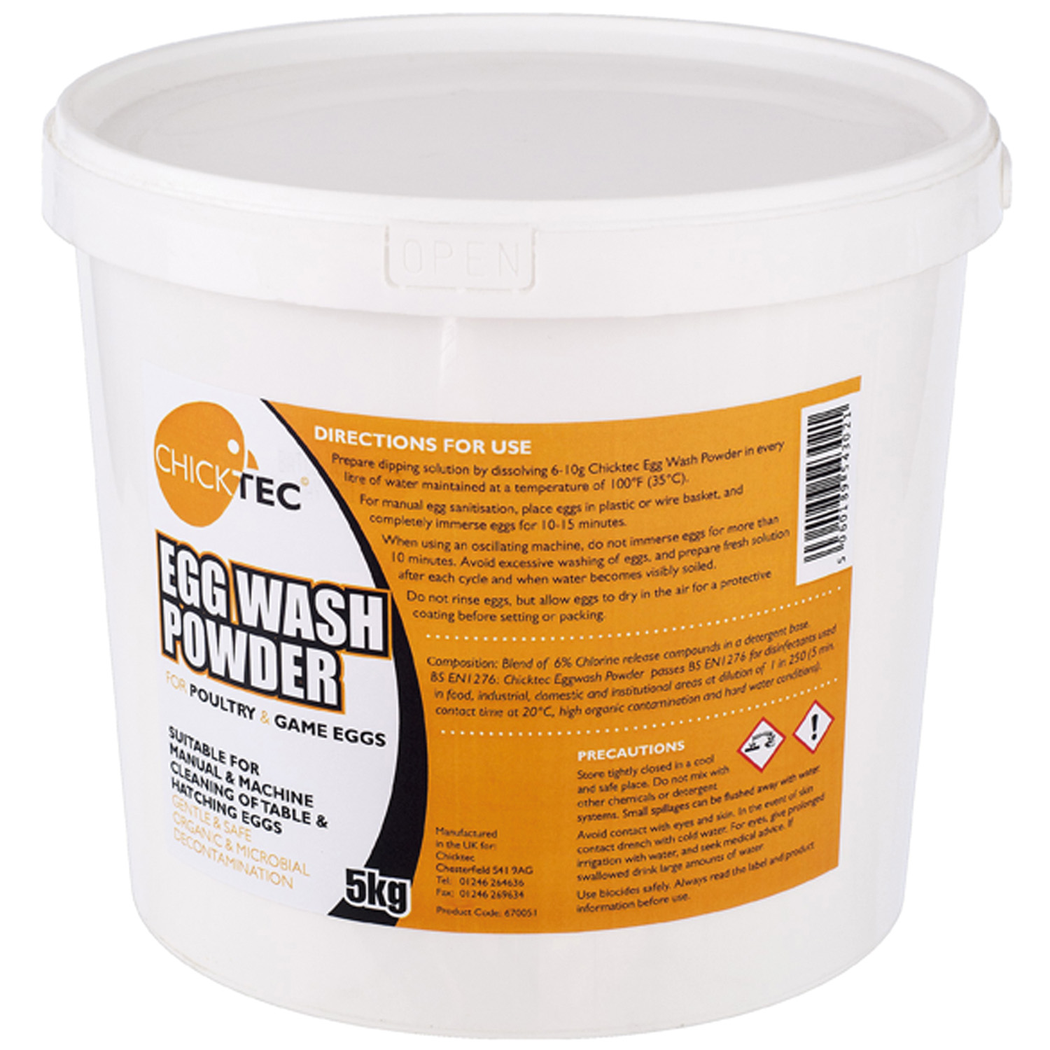 CHICKTEC EGG WASH POWDER 5 KG 5 KG