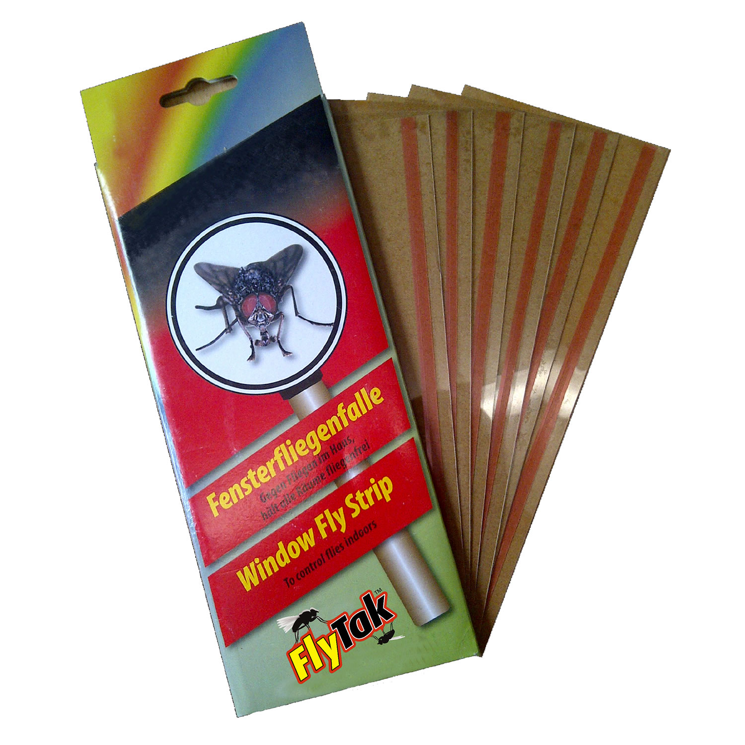 FLYTAK STICKY WINDOW FLY STRIP 6 PACK