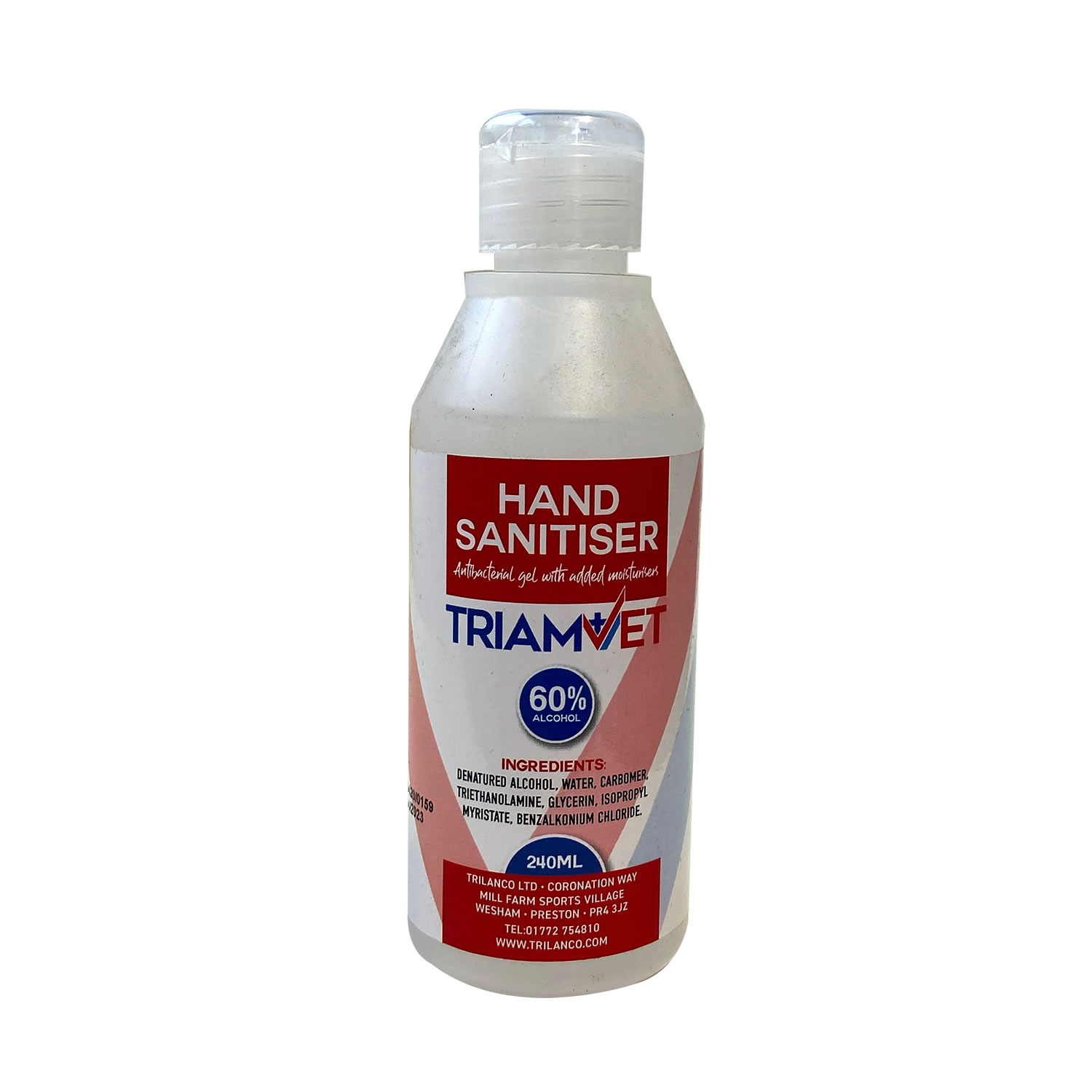 TRIAMVET HAND SANITISER GEL 240 ML X 12 PACK 240 ML X 12 PACK 12 PACK