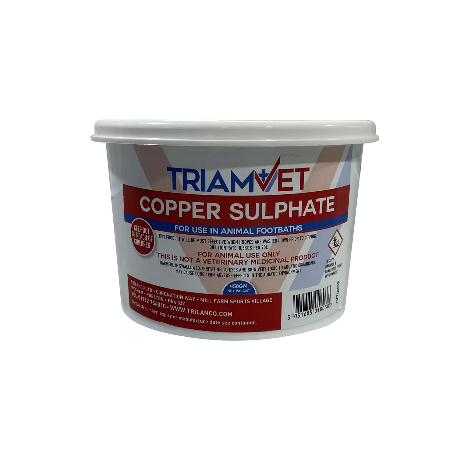 TRIAMVET COPPER SULPHATE 450 GM