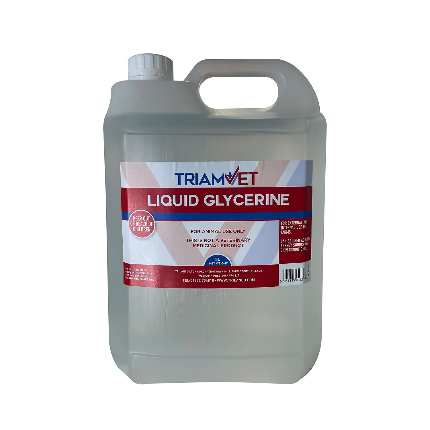 TRIAMVET LIQUID GLYCERINE 5 LT