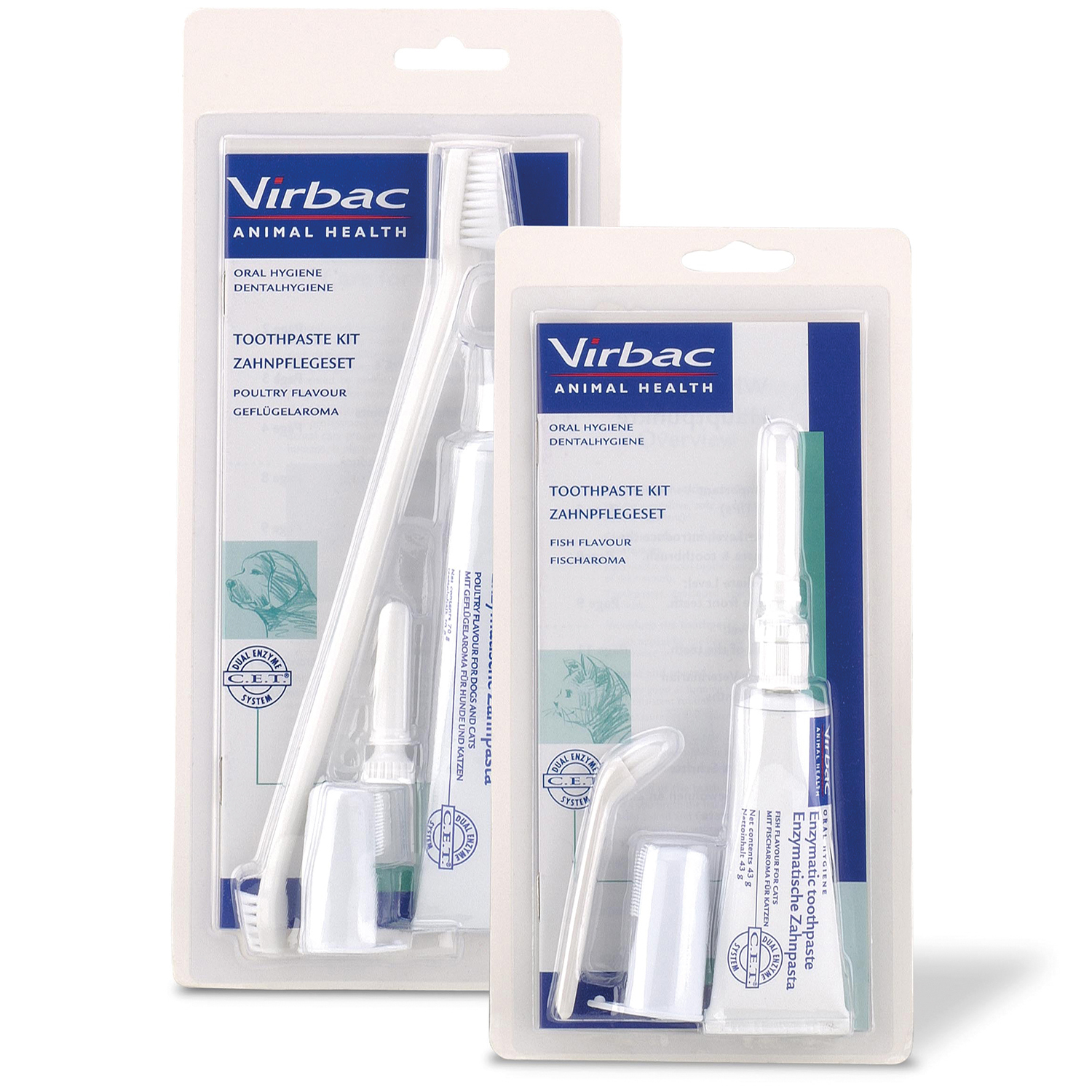 VIRBAC TOOTHPASTE KIT FOR DOGS POULTRY FLAVOUR