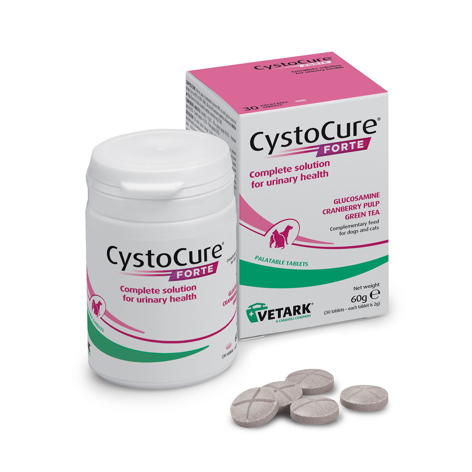 VETARK CYSTOCURE FORTE TABLETS  60 GM