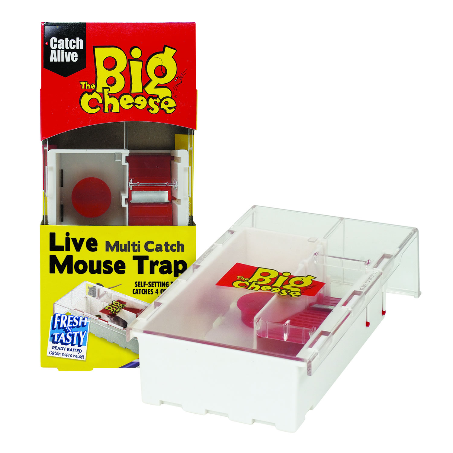 THE BIG CHEESE LIVE MULTI-CATCH MOUSE TRAP  SMALL