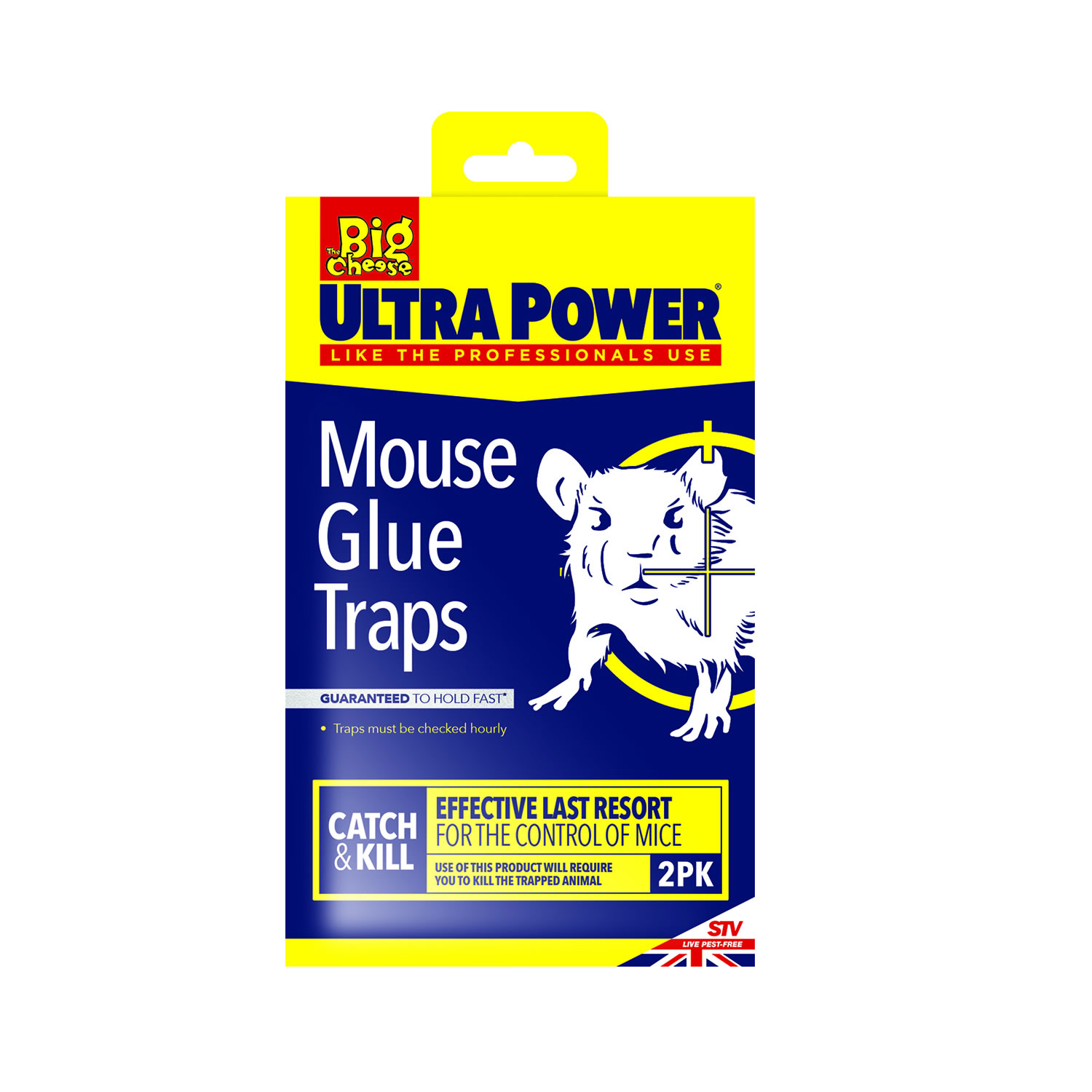 THE BIG CHEESE ULTRA POWER MOUSE GLUE TRAP TWIN PACK