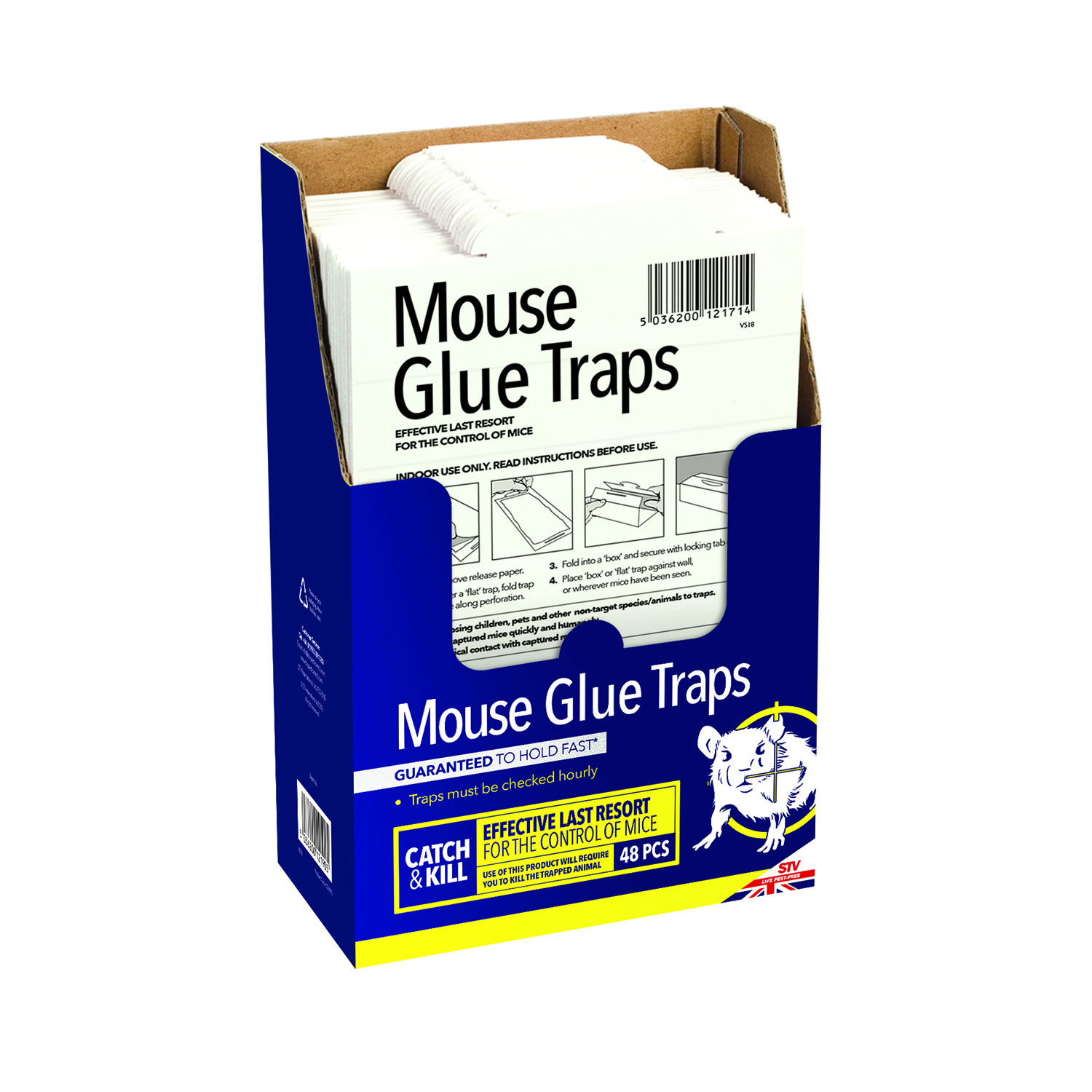 THE BIG CHEESE ULTRA POWER MOUSE GLUE TRAP 48 VALUE PACK