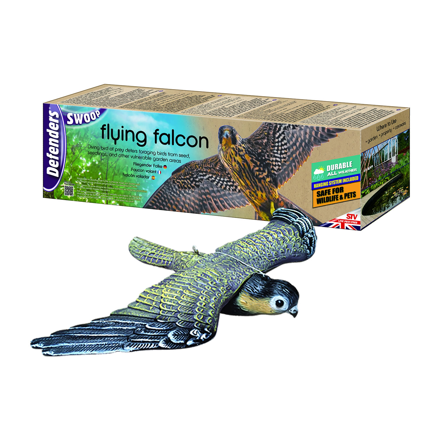 Falcon Insect Spray DEFENDERS FLYING FALCON DETERRENT - totalfarmsupplies.co.uk