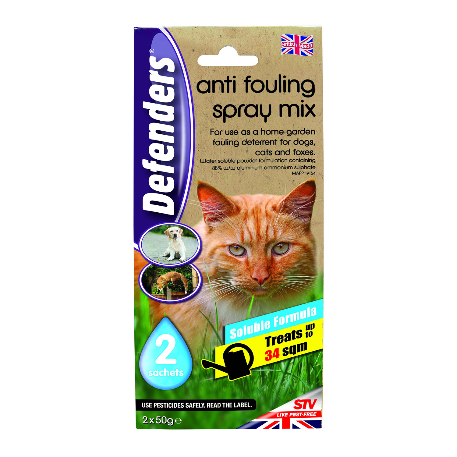 DEFENDERS CAT & DOG REPELLENT 4 X 25 GM SACHET