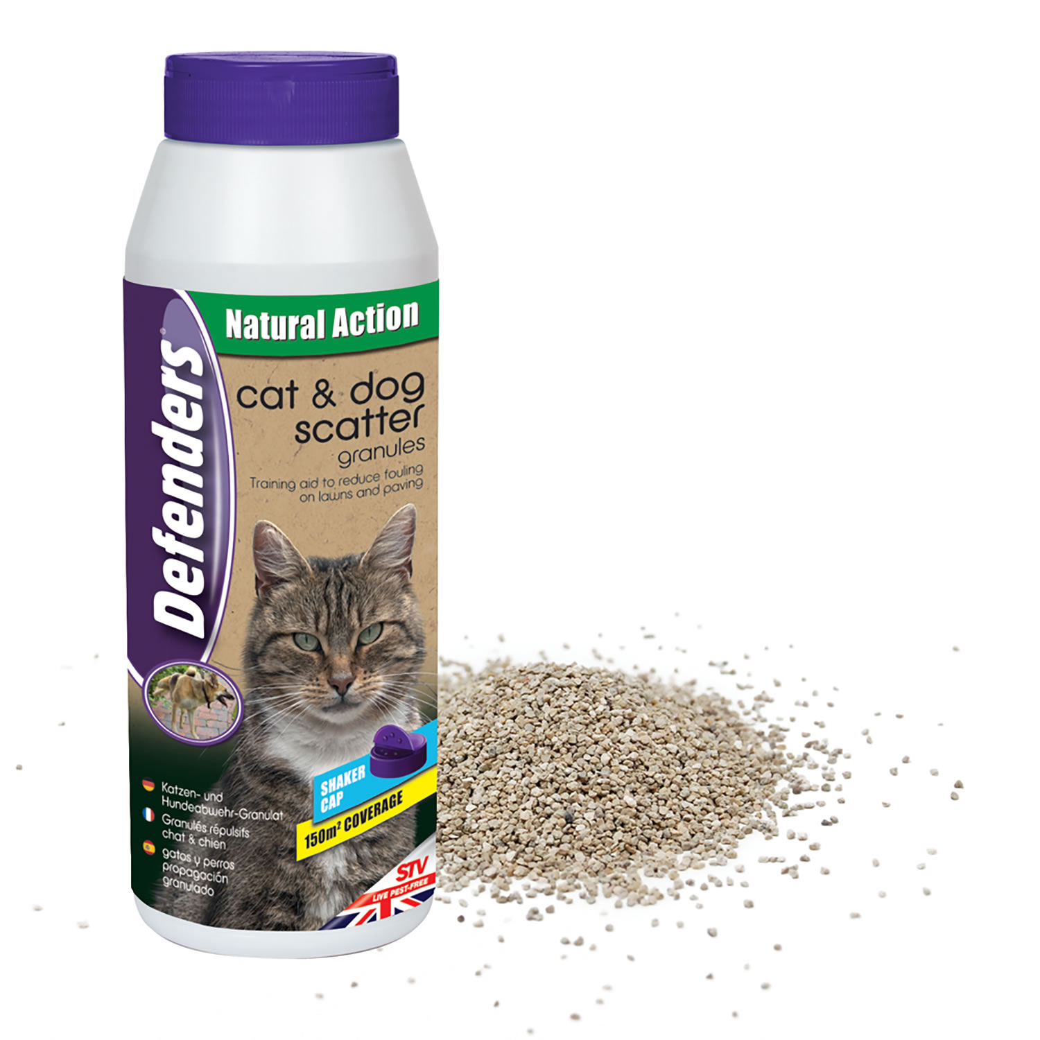 DEFENDERS CAT & DOG REPELLENT SCATTER GRANULES 450 GM