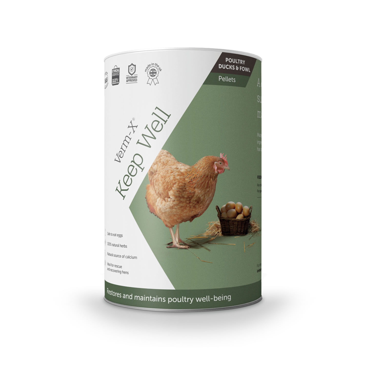 VERM-X KEEP WELL NATURAL PELLETED POULTRY TONIC 250 GM TUBE