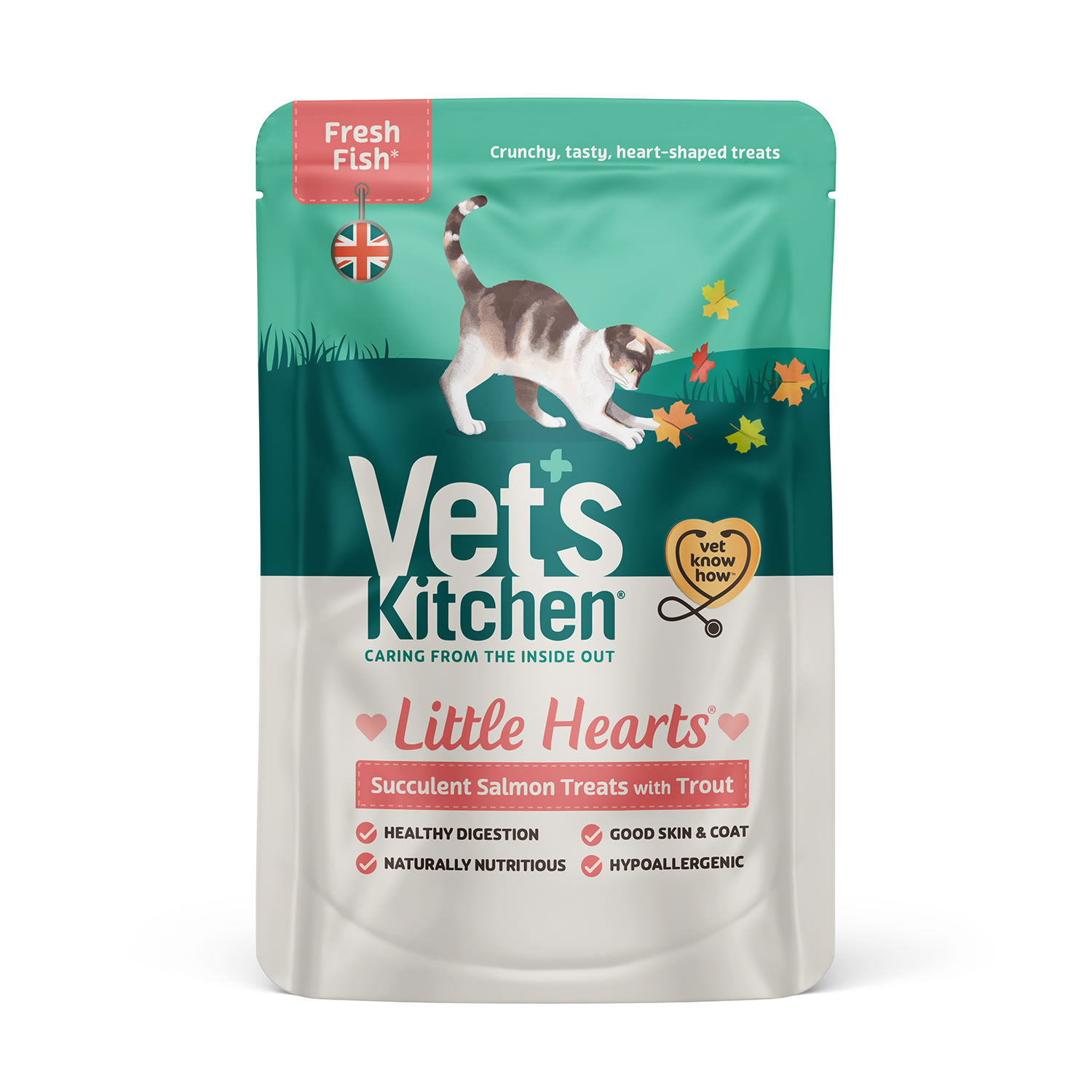 VET'S KITCHEN LITTLE HEARTS CAT TREATS SALMON 60 GM 60 GM