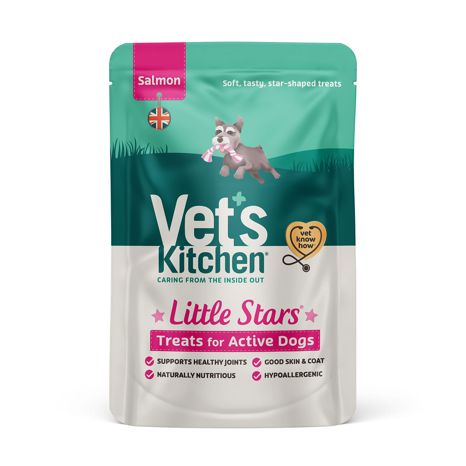 VET'S KITCHEN LITTLE STARS DOG TREATS SALMON ACTIVE+ 80 GM 80 GM