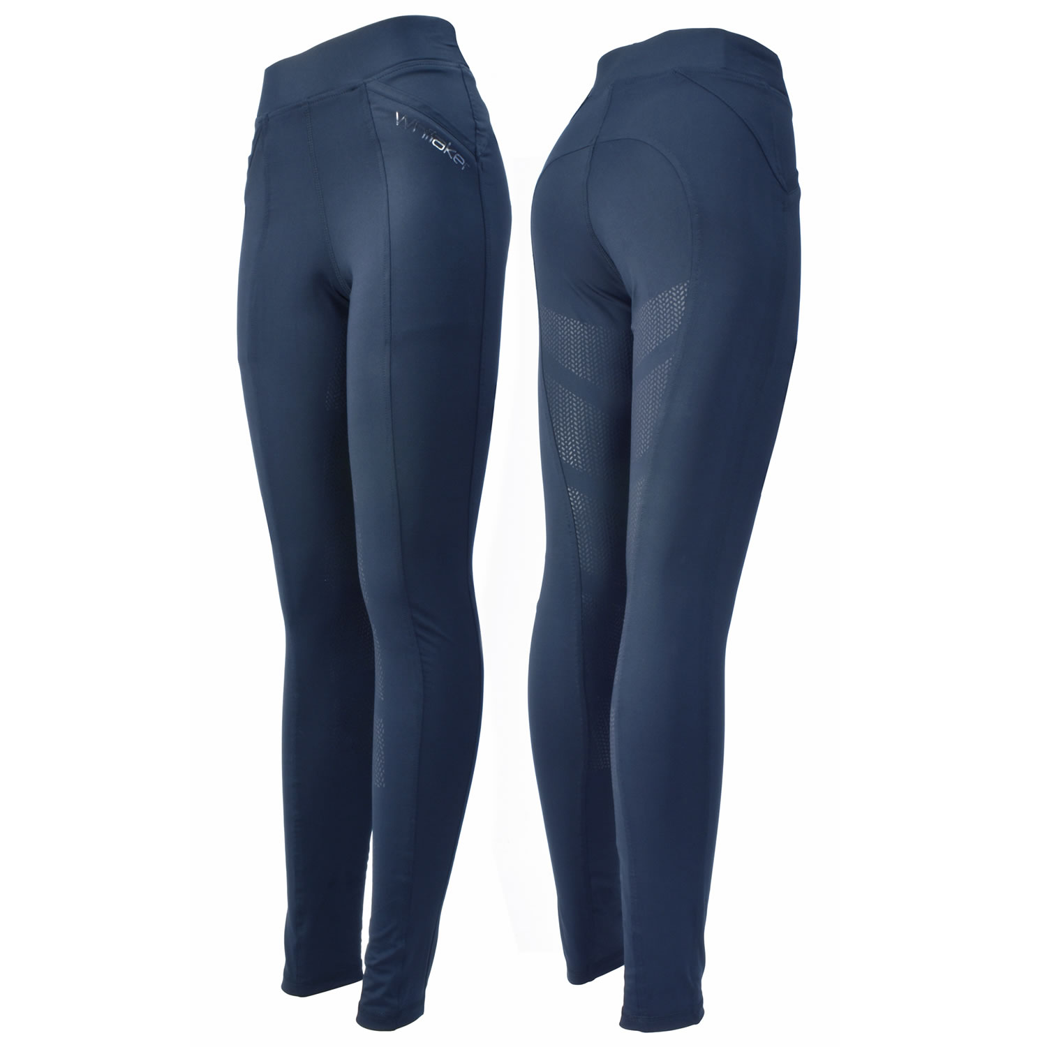 WHITAKER SCHOLES RIDING TIGHTS NAVY  SMALL LADIES