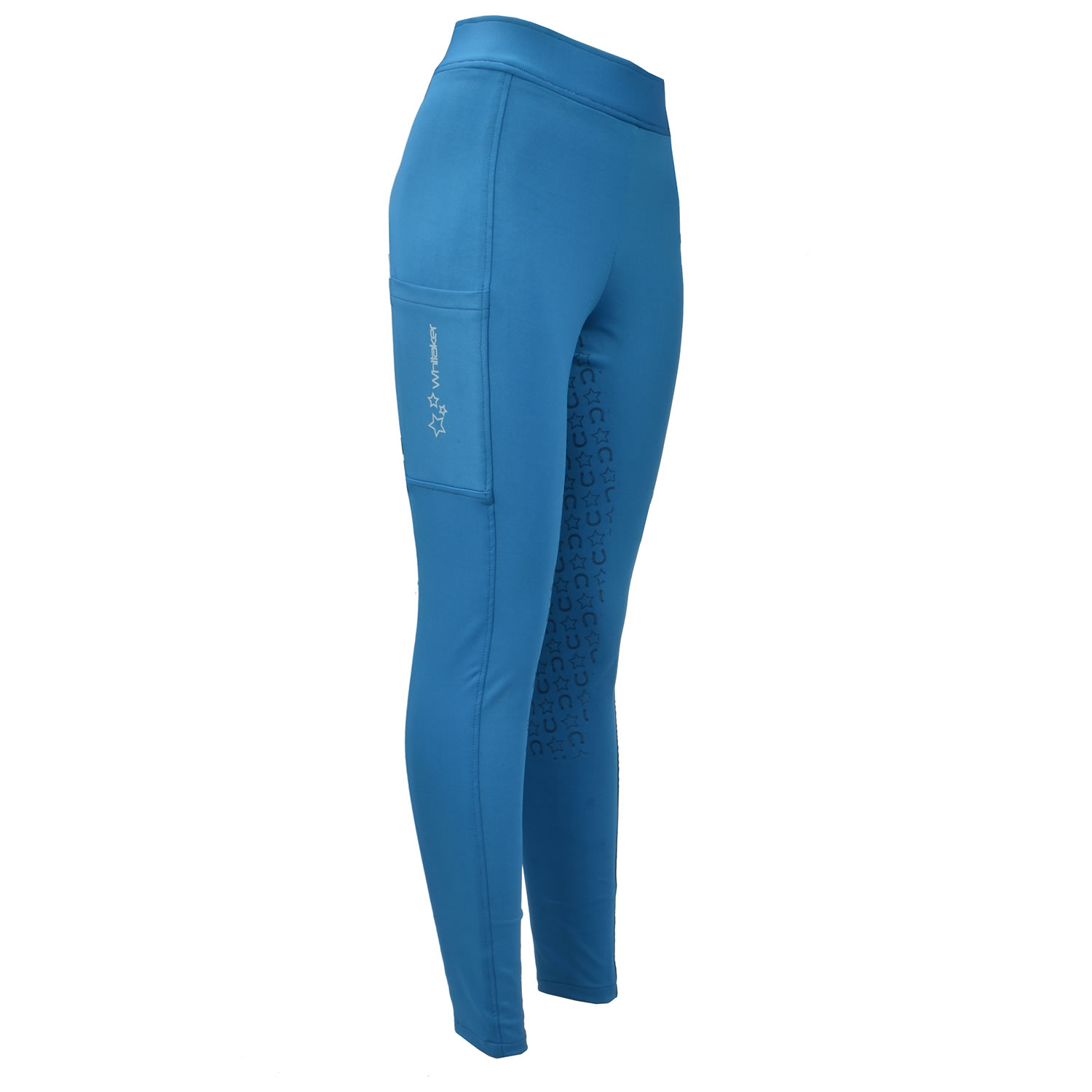 WHITAKER CLITHEROE RIDING TIGHTS CHILD BLUE  AGE 7 - 8 CHILD