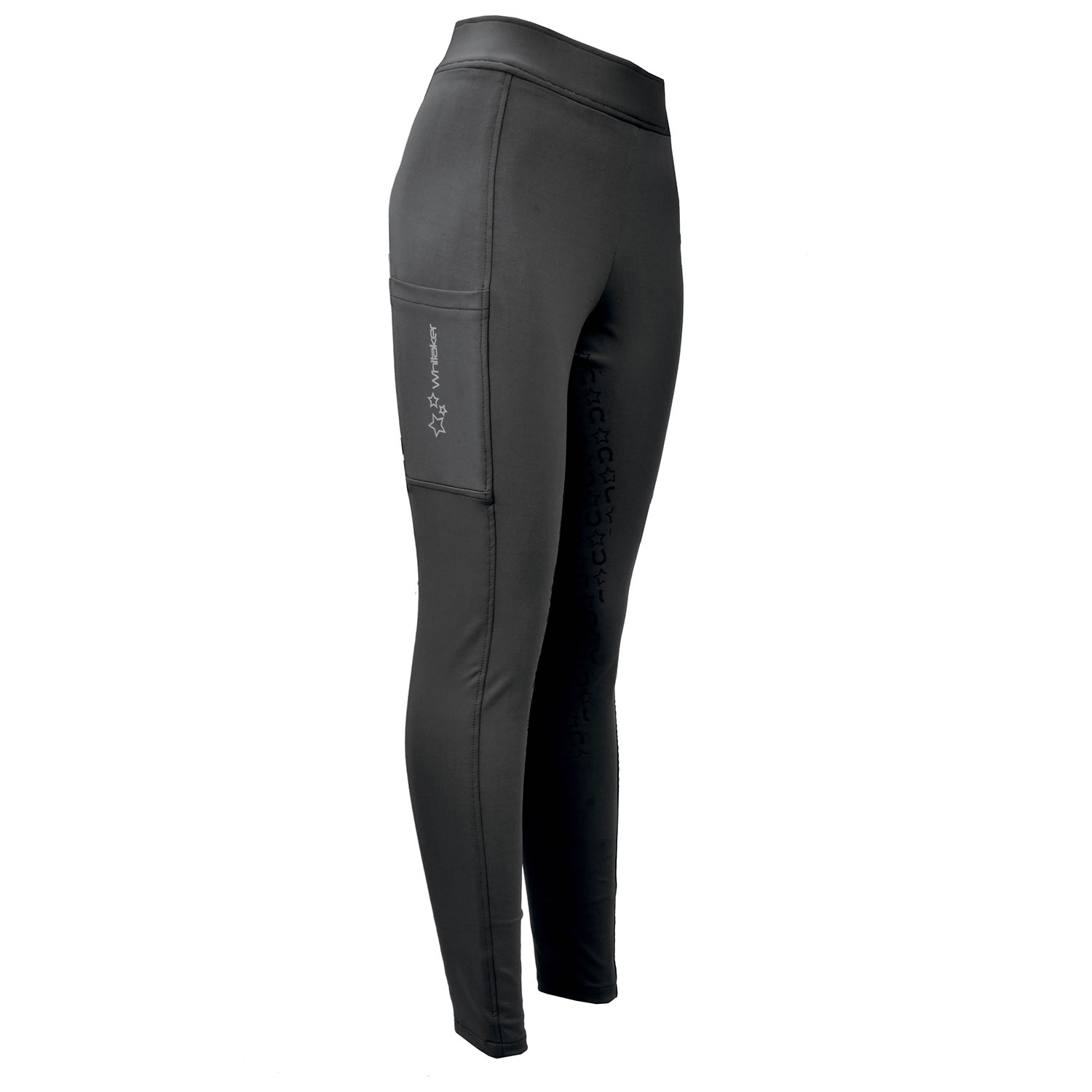WHITAKER CLITHEROE RIDING TIGHTS CHILD BLACK  AGE 7 - 8 CHILD