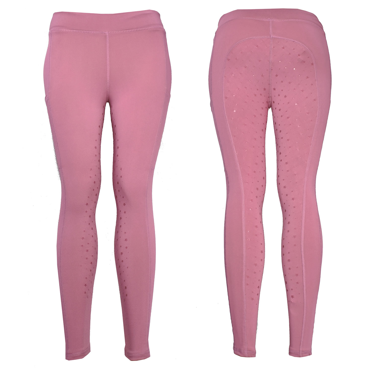 WHITAKER LACEBY RIDING TIGHTS CHILD PINK  AGE 9 - 10 CHILD