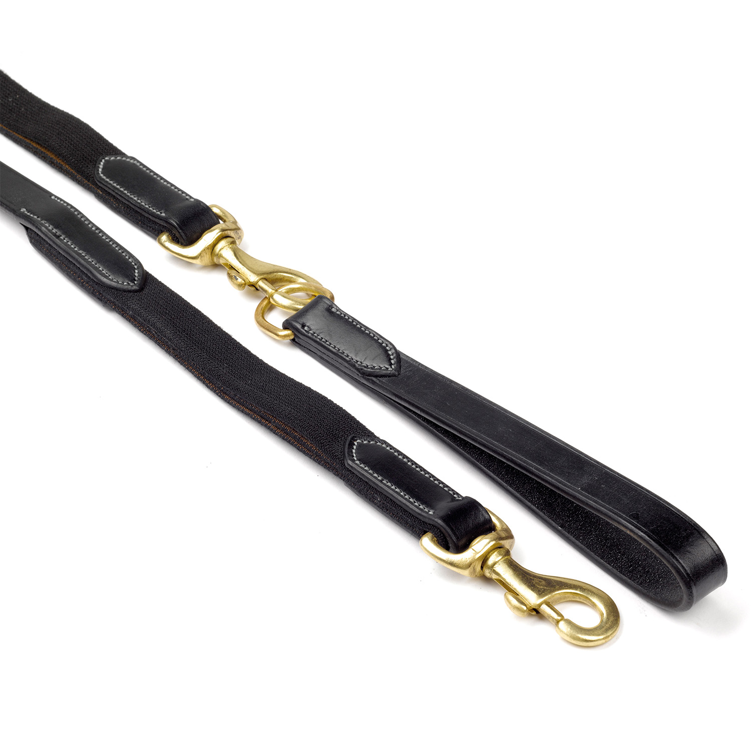 WHITAKER DRAW REINS ELASTIC BLACK